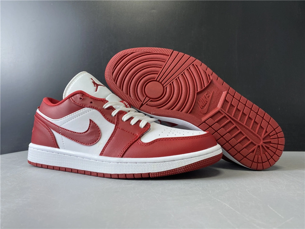 Air Jordan 1 Low Gym Red White 553558- Youthful 1778