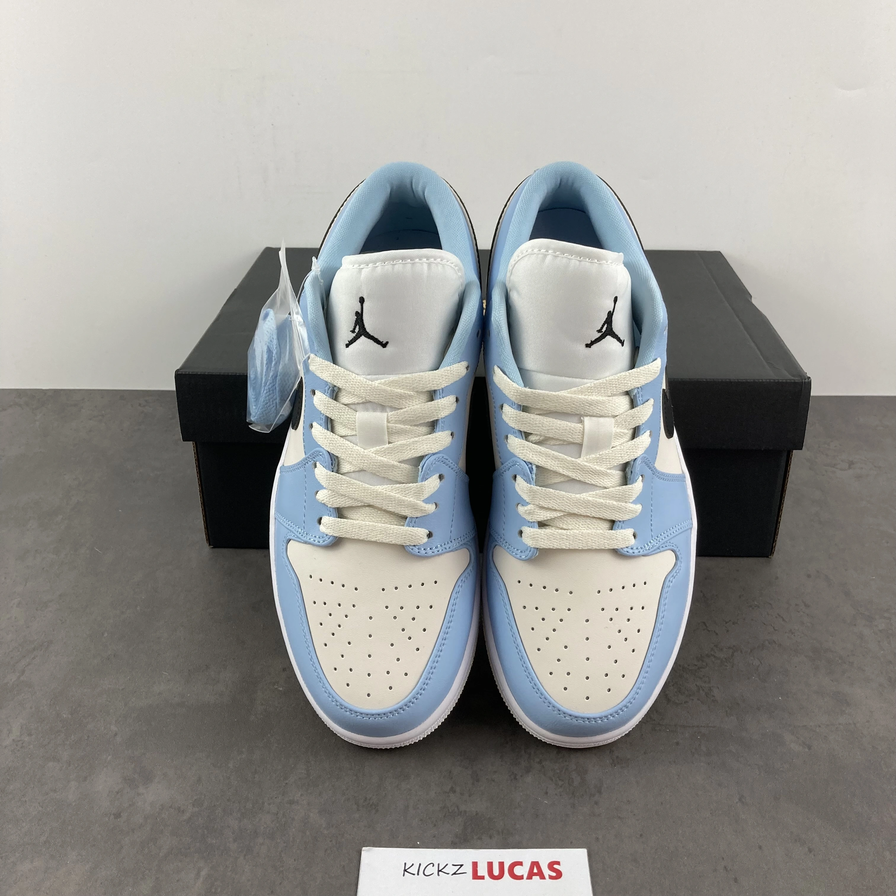 Air Jordan 1 Low Ice Blue Black 554723- TravelReady 1563
