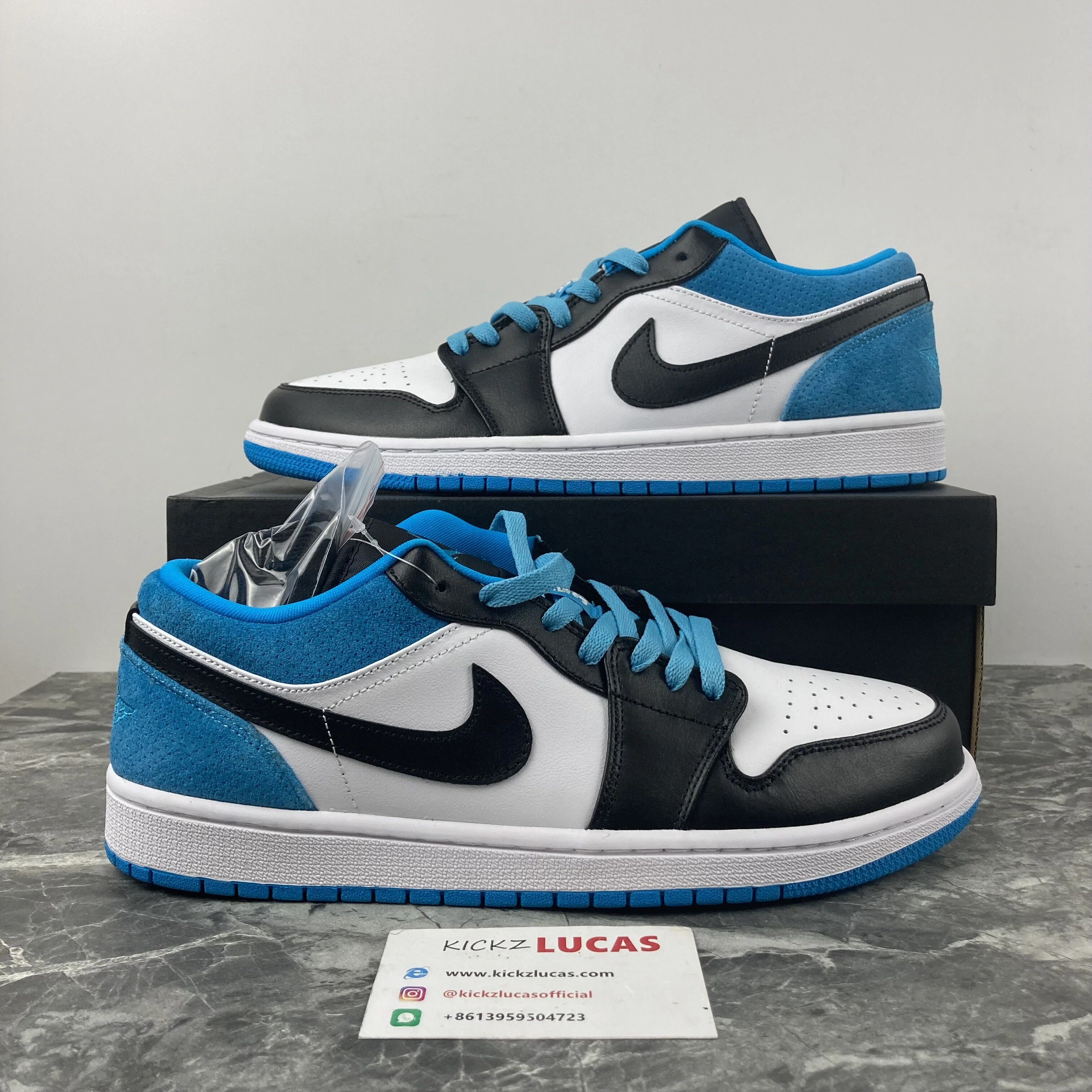 Air Jordan 1 Low Laser Blue CK3022- Reliable 1669