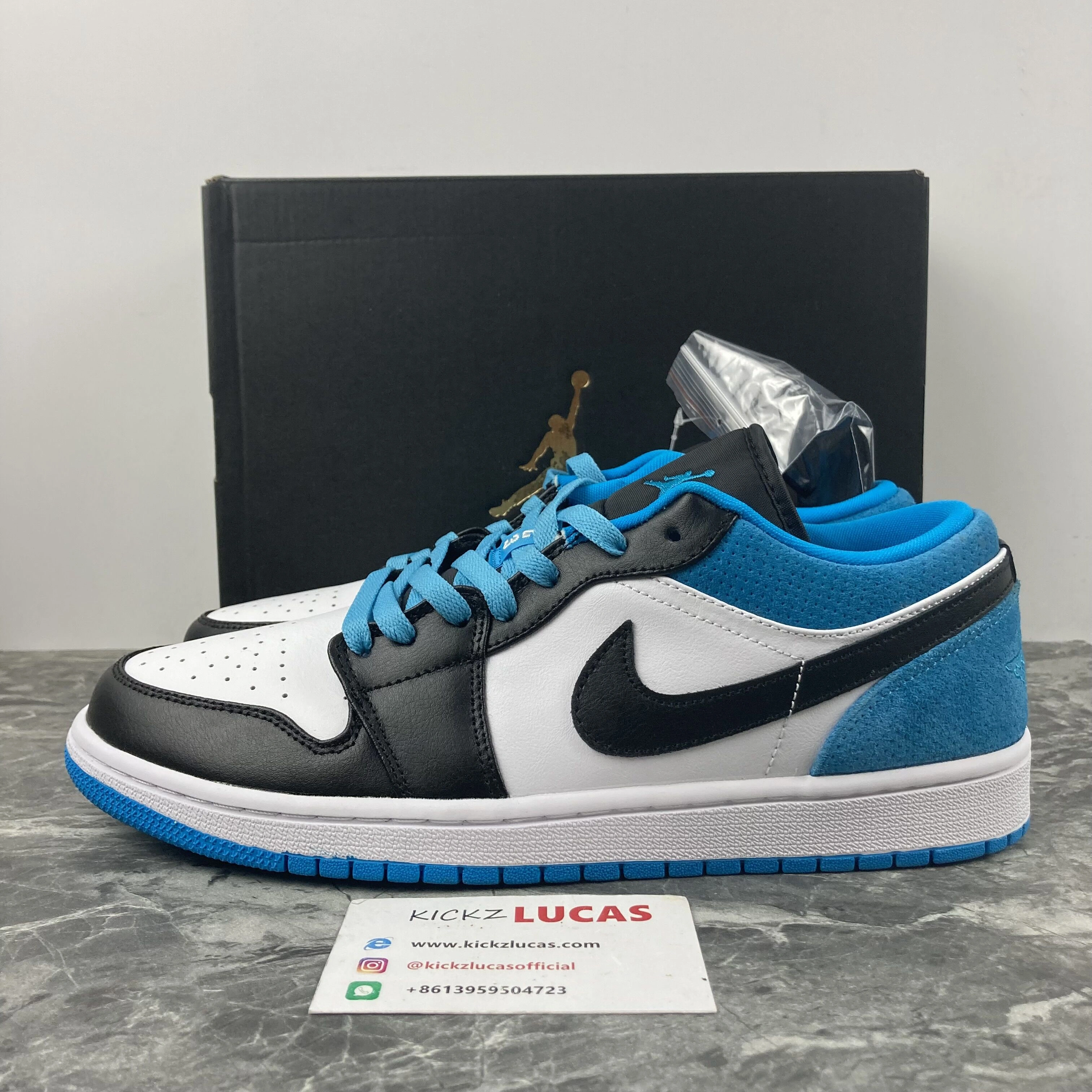 Air Jordan 1 Low Laser Blue CK3022- Reliable 1669