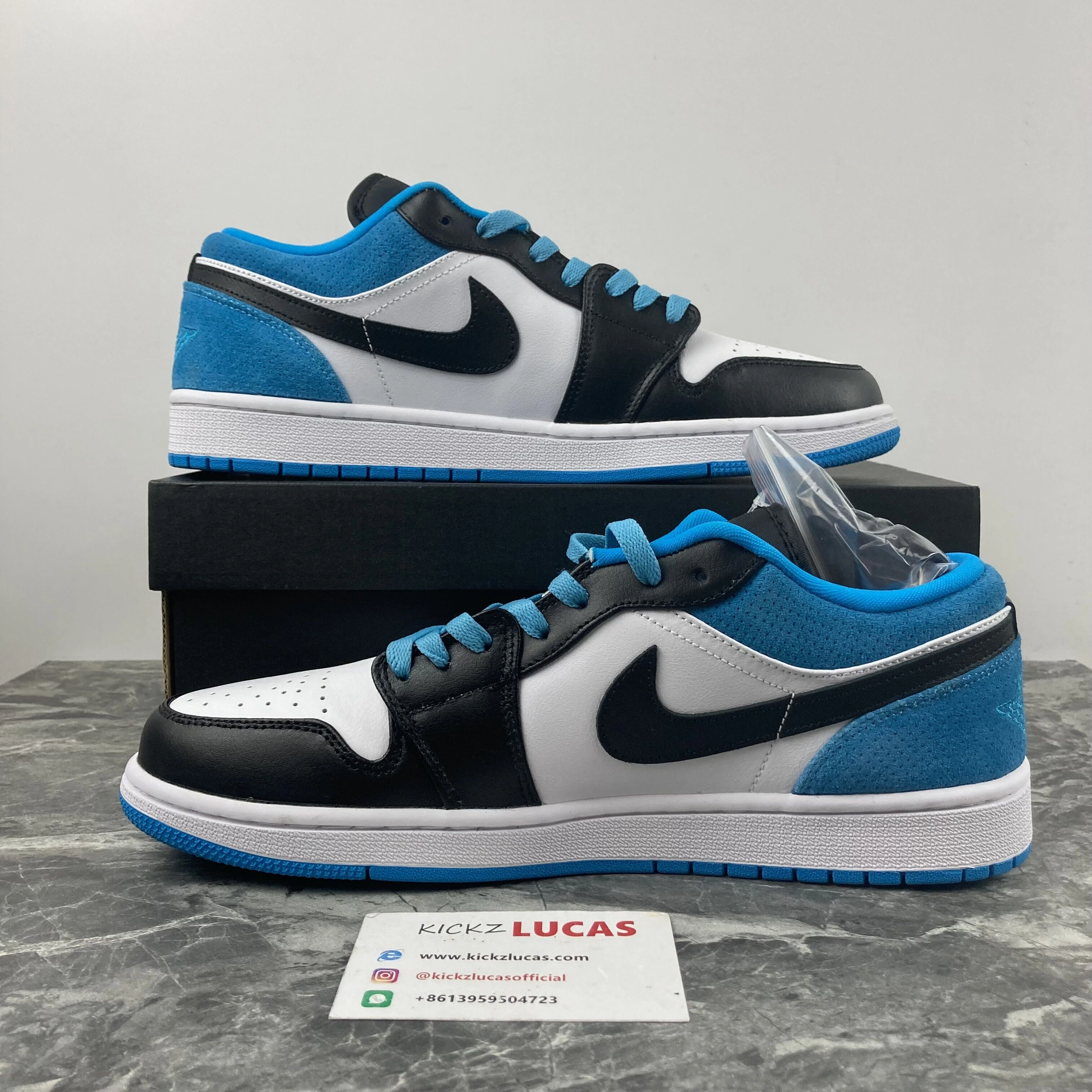 Air Jordan 1 Low Laser Blue CK3022- Reliable 1669