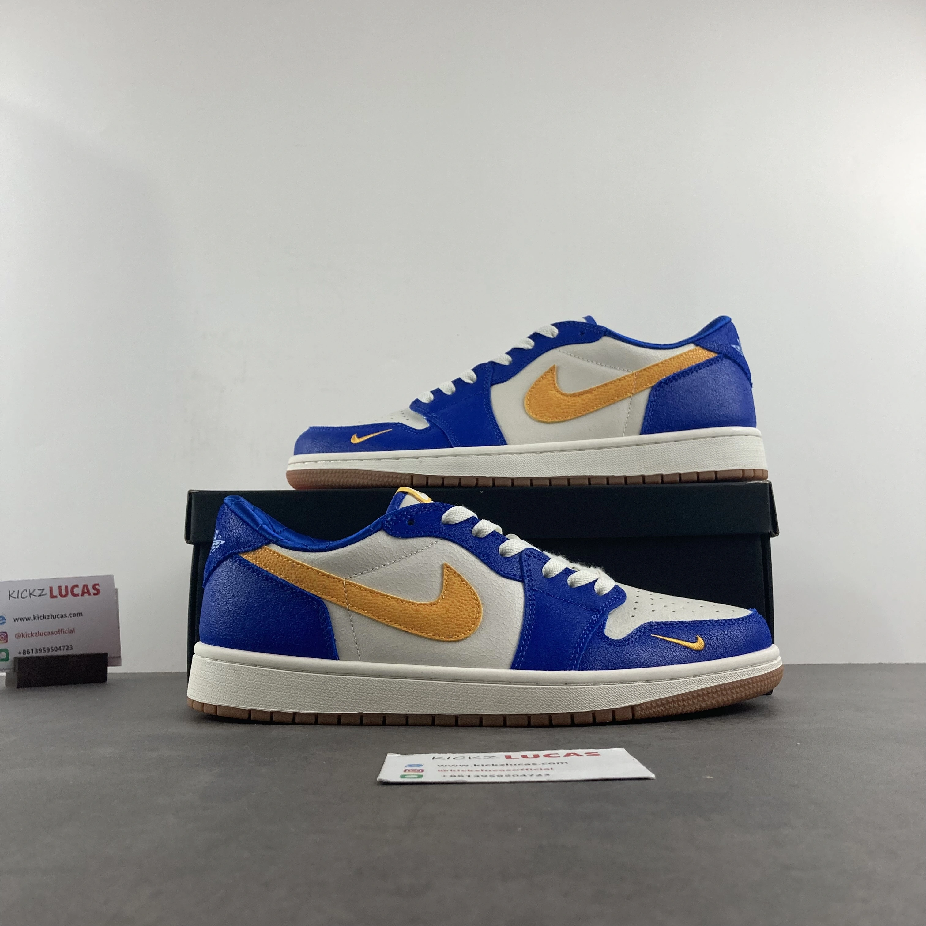 Air Jordan 1 Low Light Blue Mini Swoosh CZ0790- Comfortable 1480