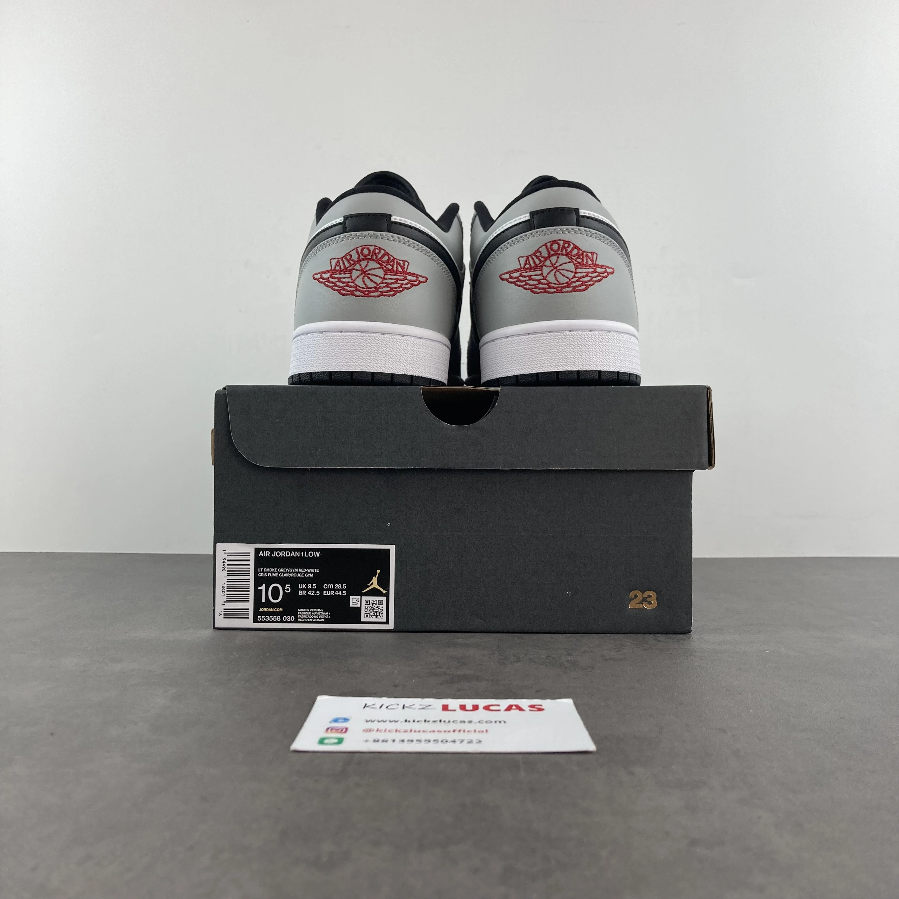 Air Jordan 1 Low Light Smoke Grey 553558- Bold 1509
