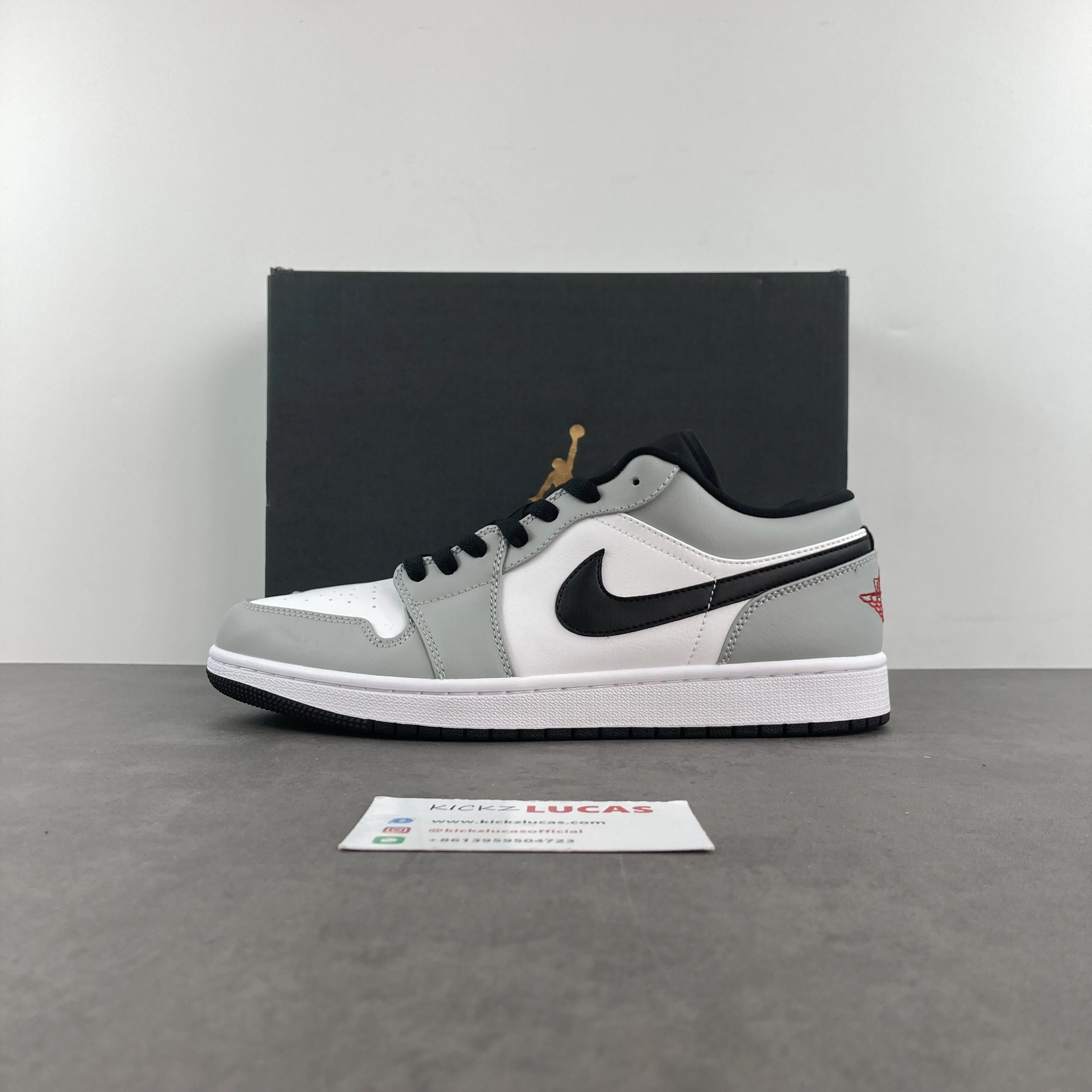 Air Jordan 1 Low Light Smoke Grey 553558- Bold 1509
