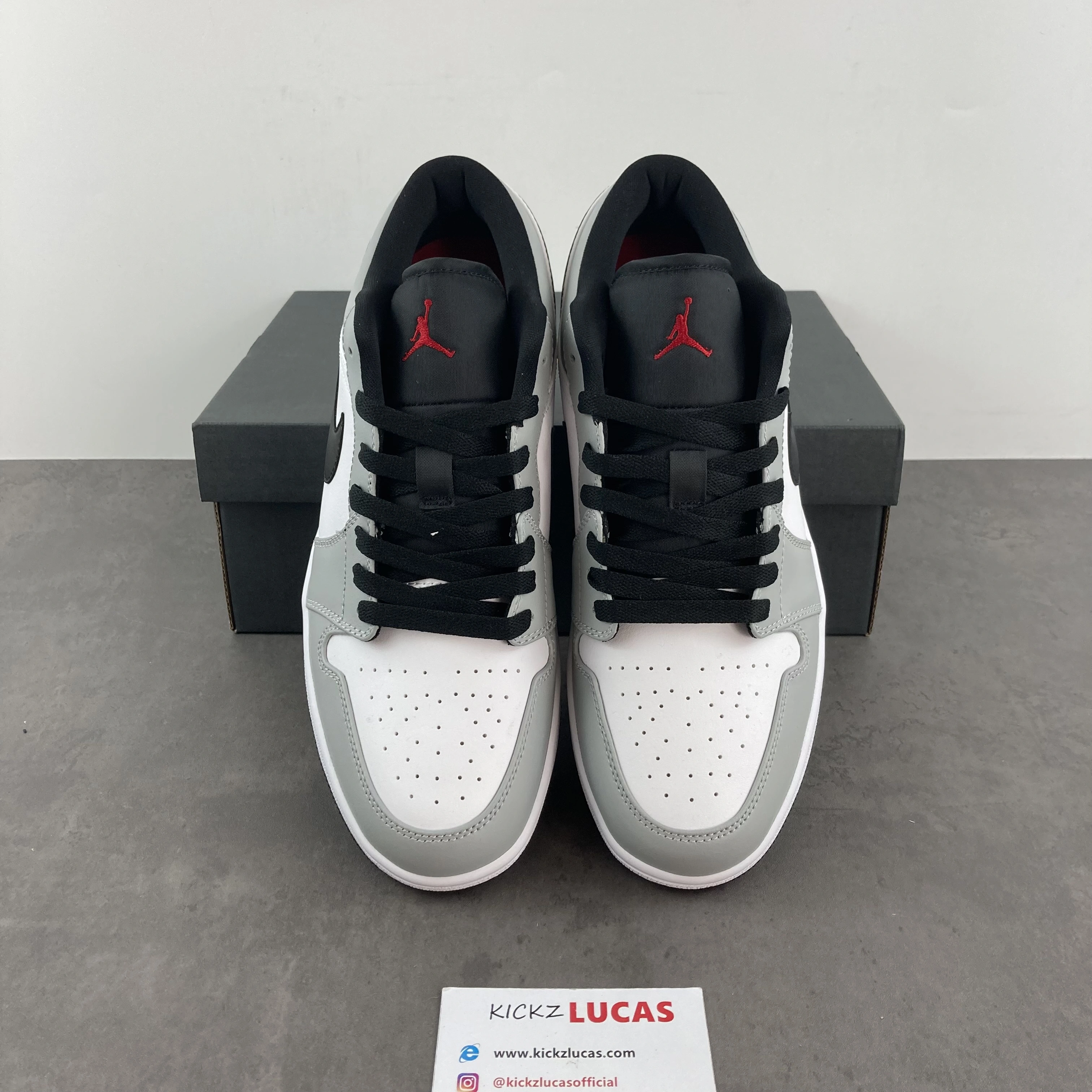 Air Jordan 1 Low Light Smoke Grey 553558- Bold 1509