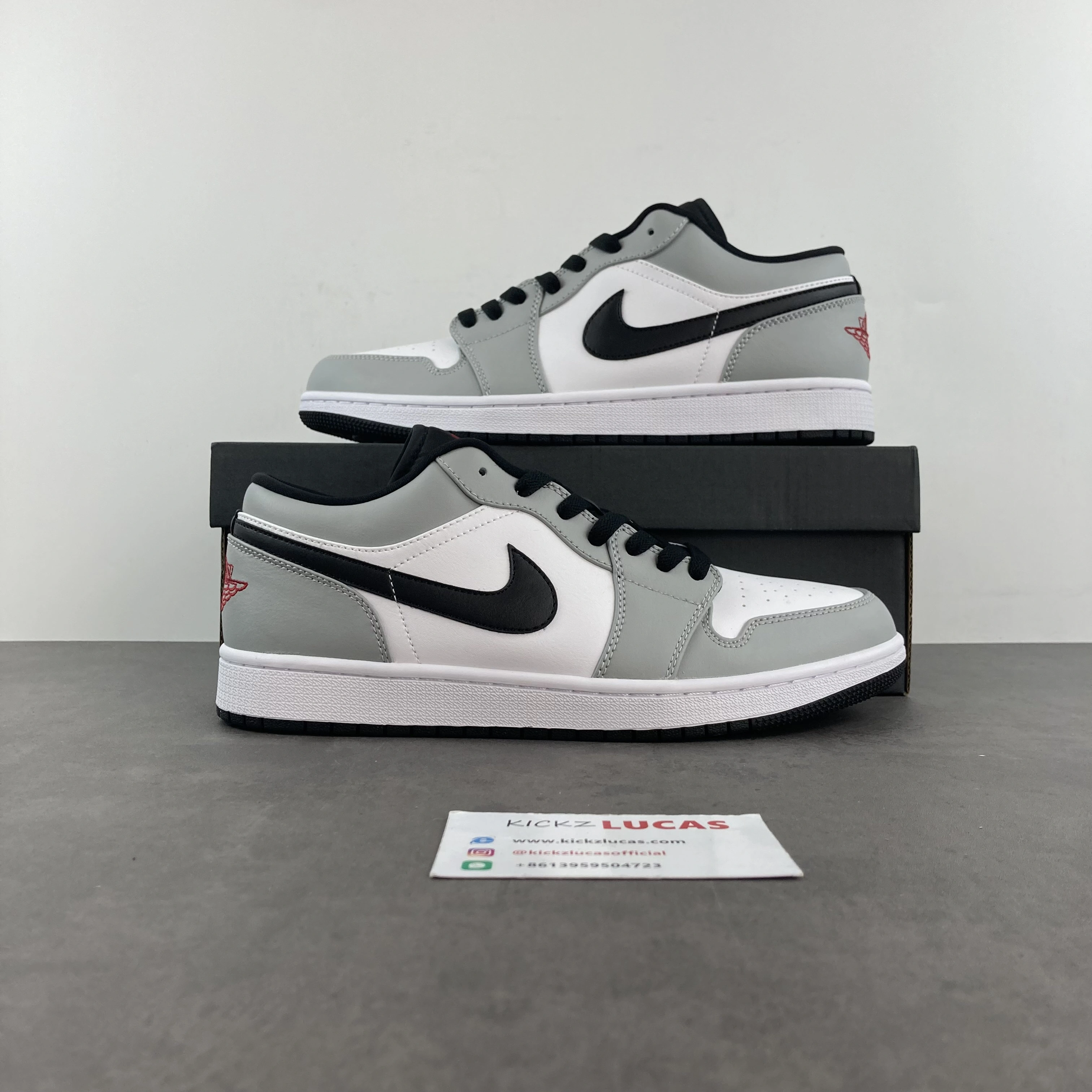 Air Jordan 1 Low Light Smoke Grey 553558- Bold 1509