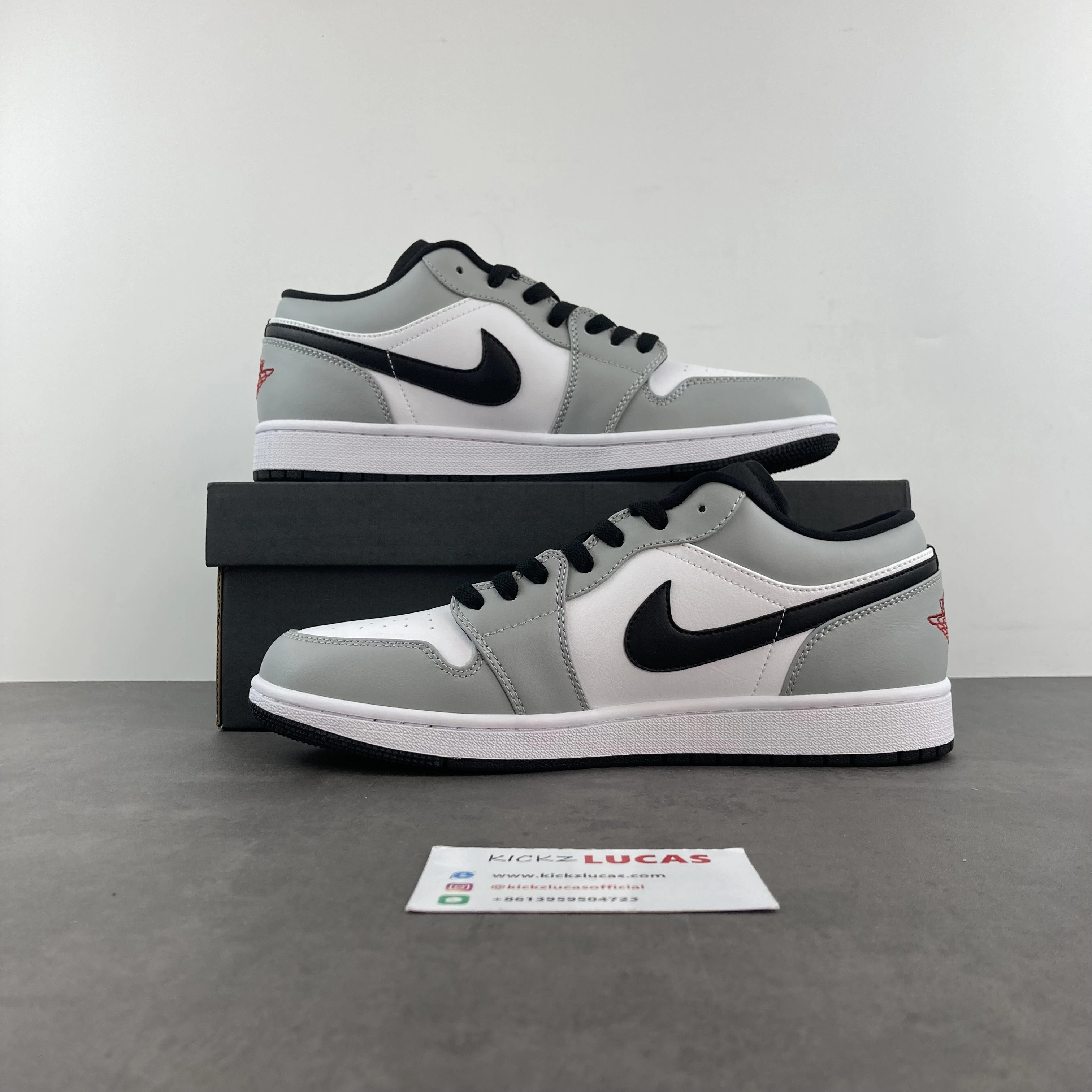 Air Jordan 1 Low Light Smoke Grey 553558- Bold 1509