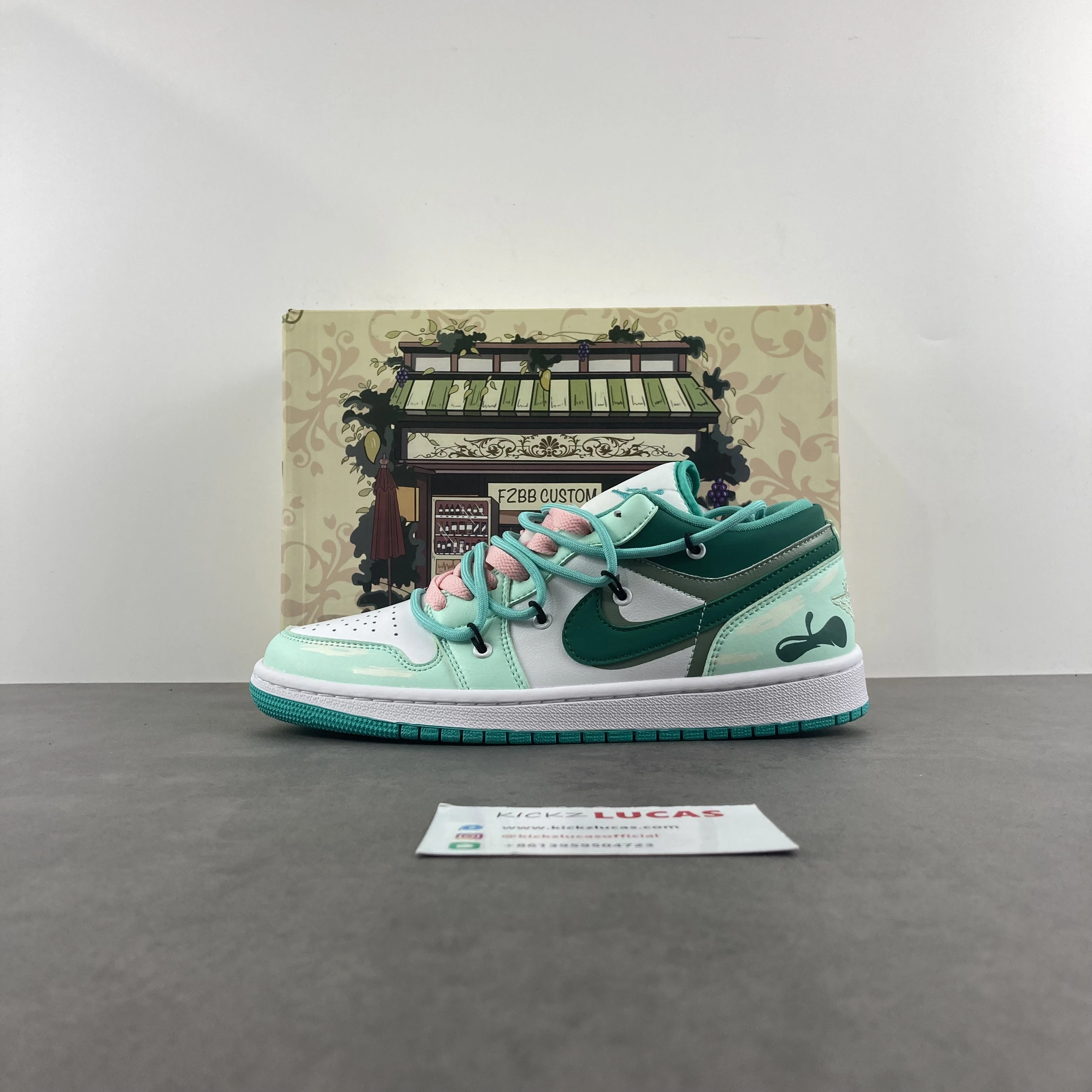 Air Jordan 1 Low New Emerald DC0774- Breathable 1573