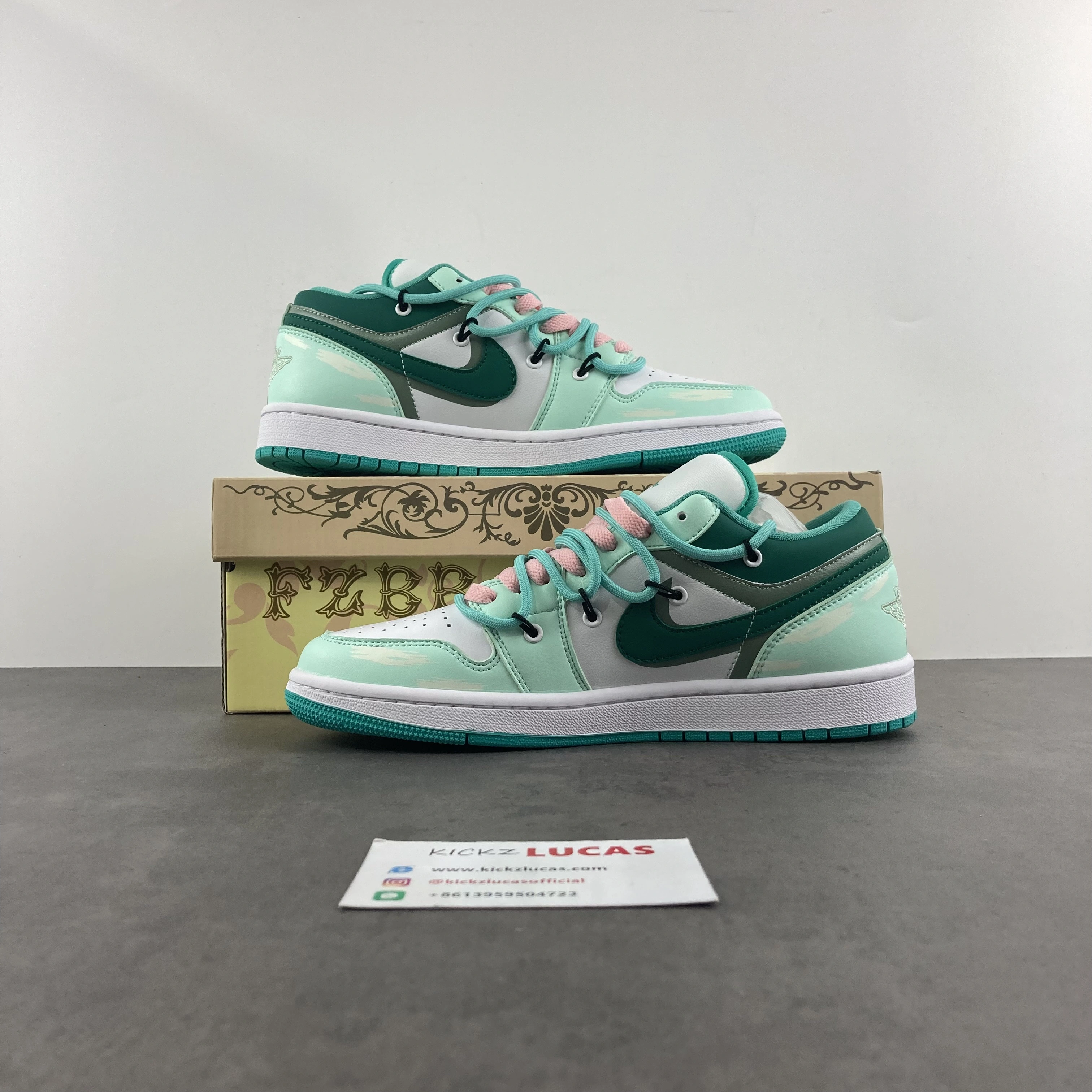 Air Jordan 1 Low New Emerald DC0774- Breathable 1573