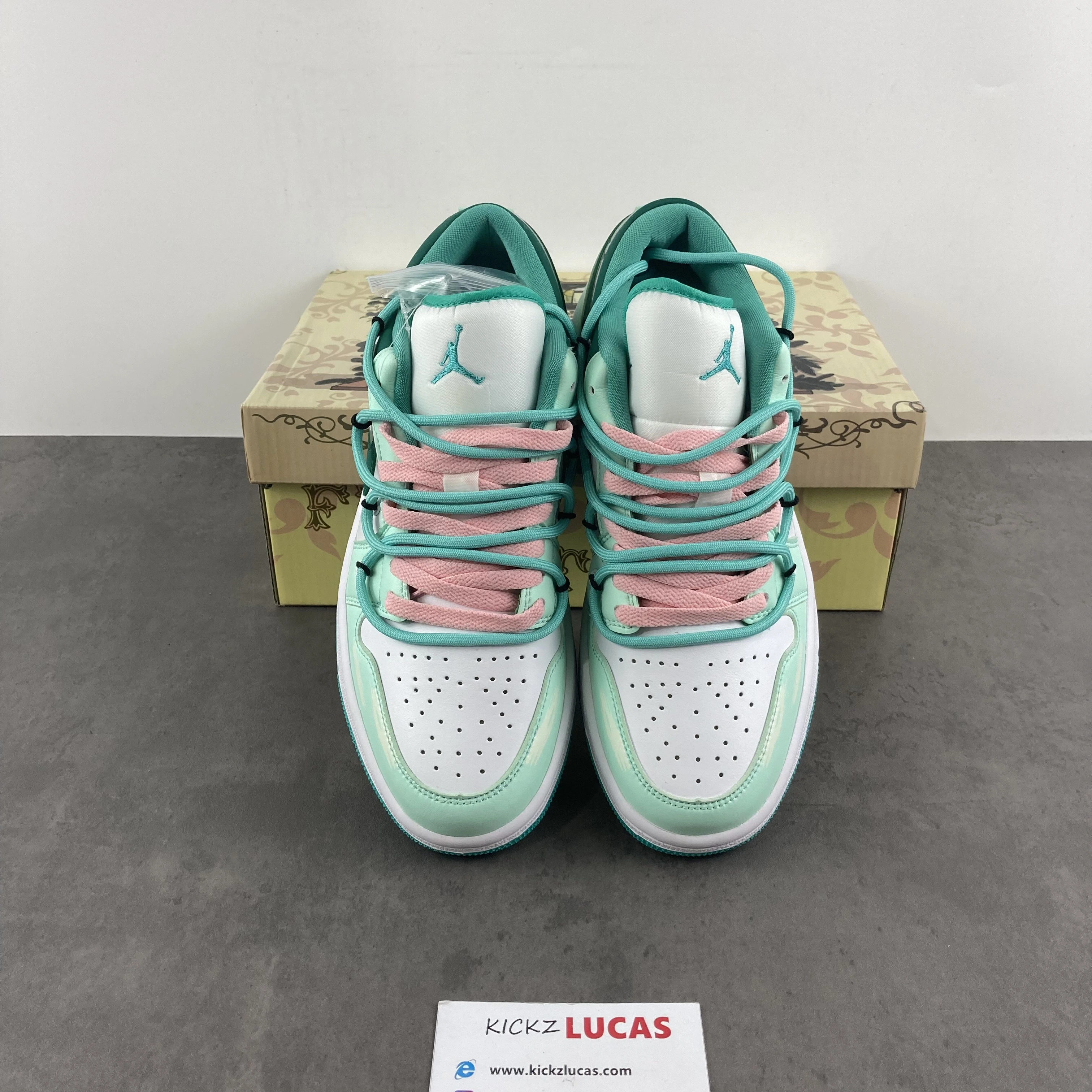 Air Jordan 1 Low New Emerald DC0774- Breathable 1573