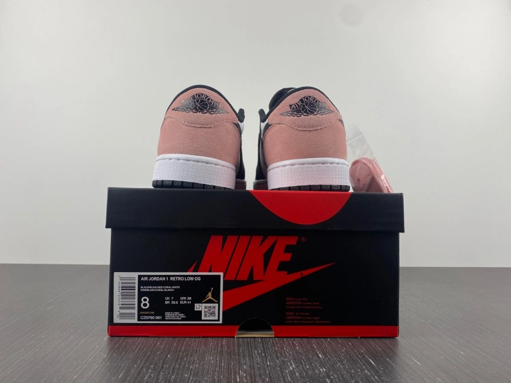 Casual Air Jordan 1 Low OG Bleached Coral CZ0790- 1654
