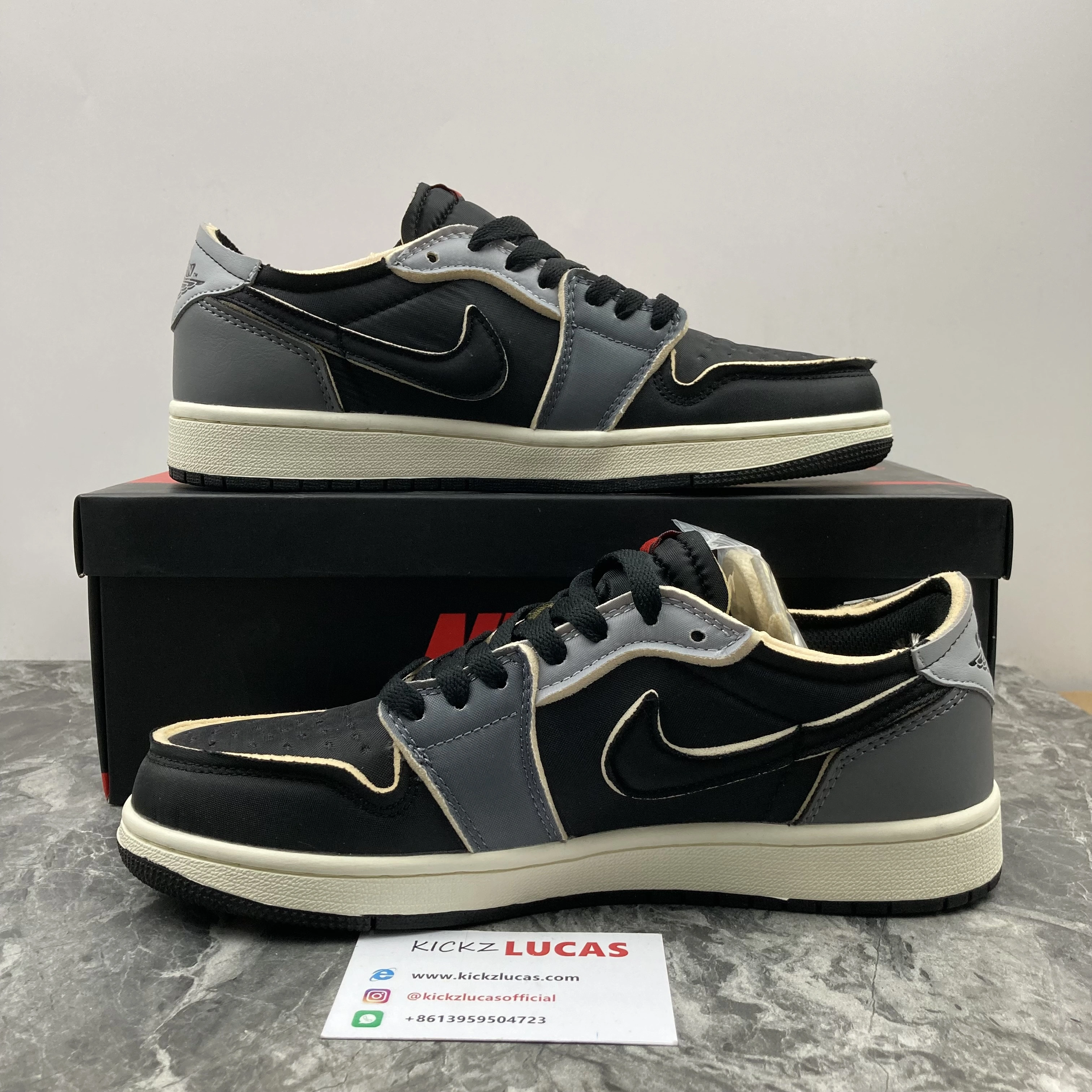 Air Jordan 1 Low OG EX Black Smoke Grey DV0982- Effortless 1606