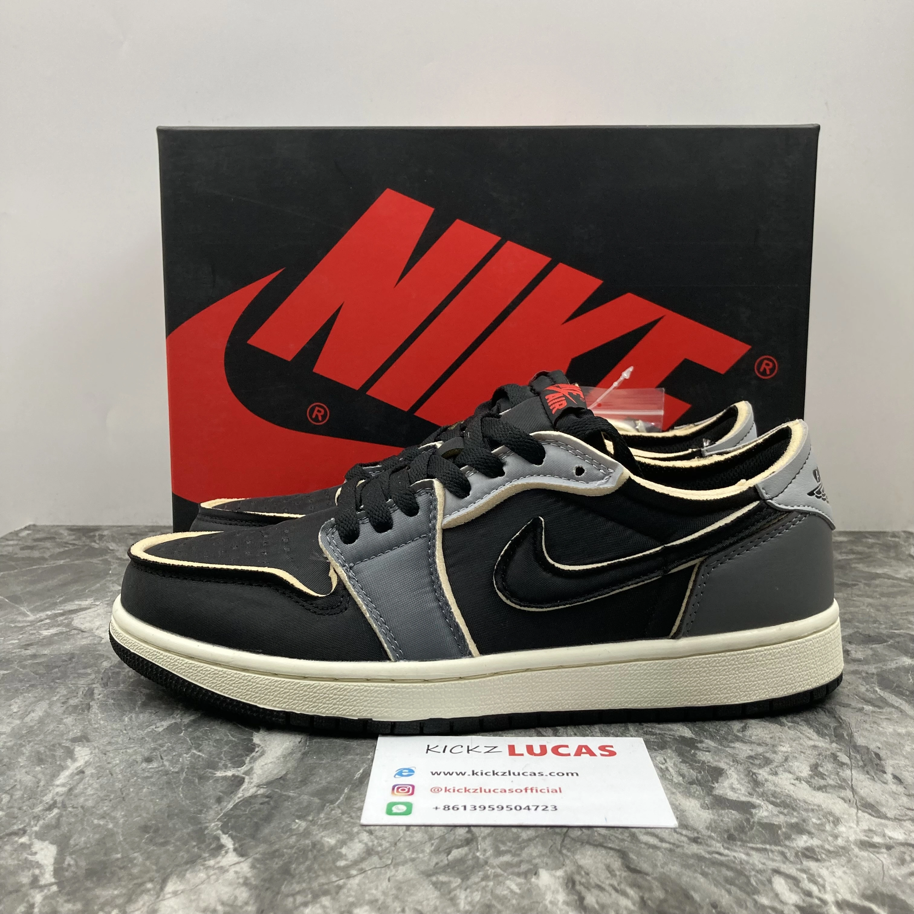 Air Jordan 1 Low OG EX Black Smoke Grey DV0982- Effortless 1606