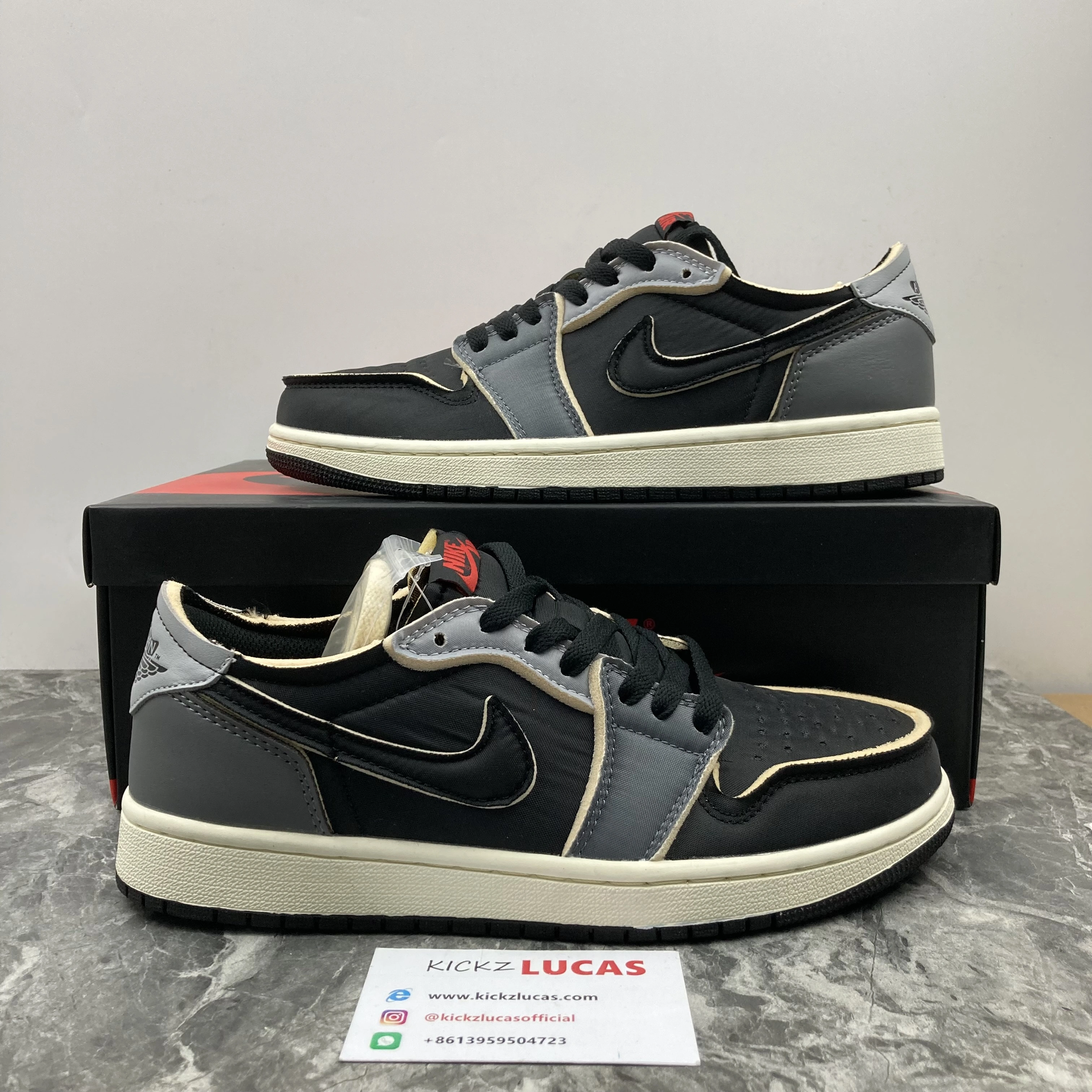 Air Jordan 1 Low OG EX Black Smoke Grey DV0982- Effortless 1606