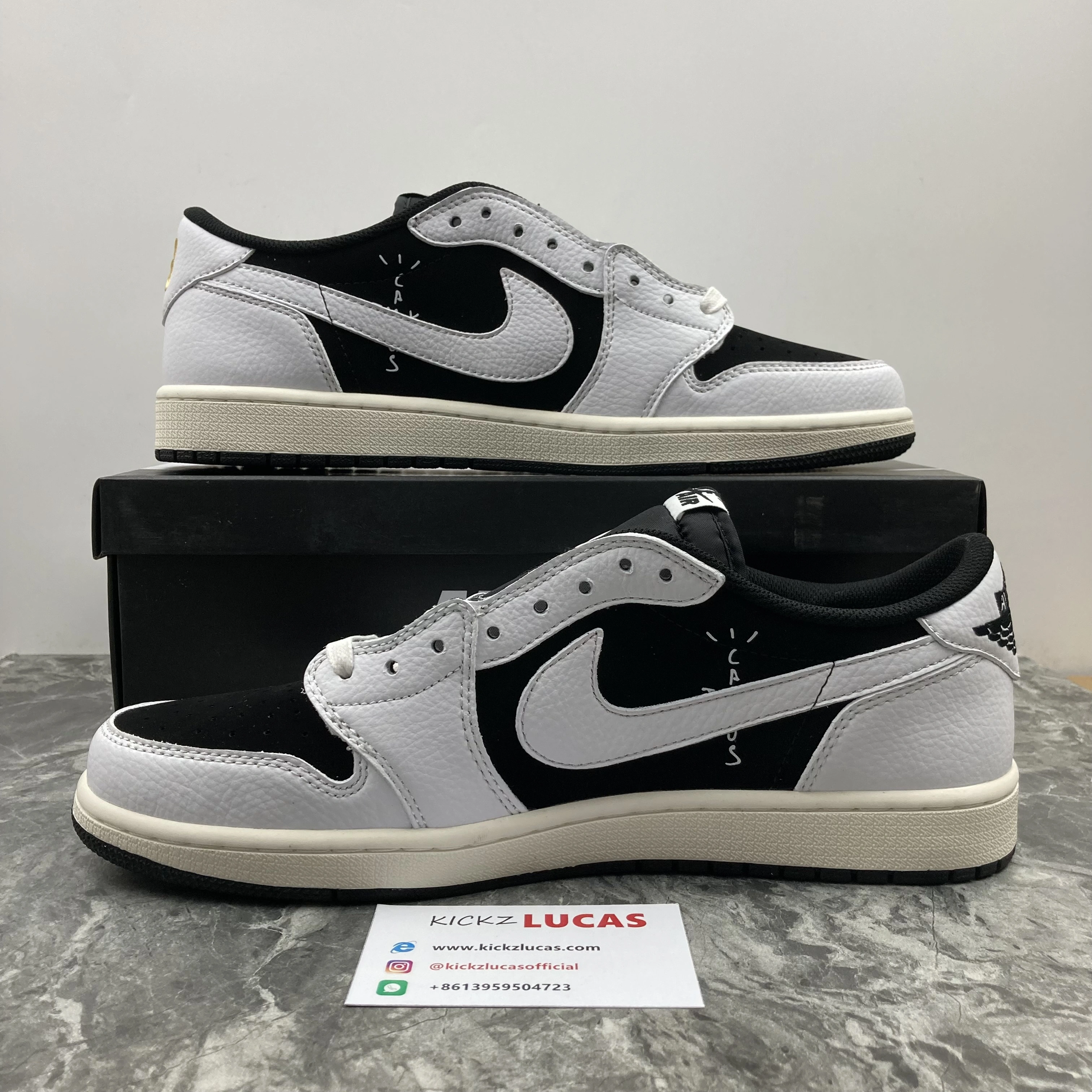 Air Jordan 1 Low OG Travis Scott White Black Timeless 1603