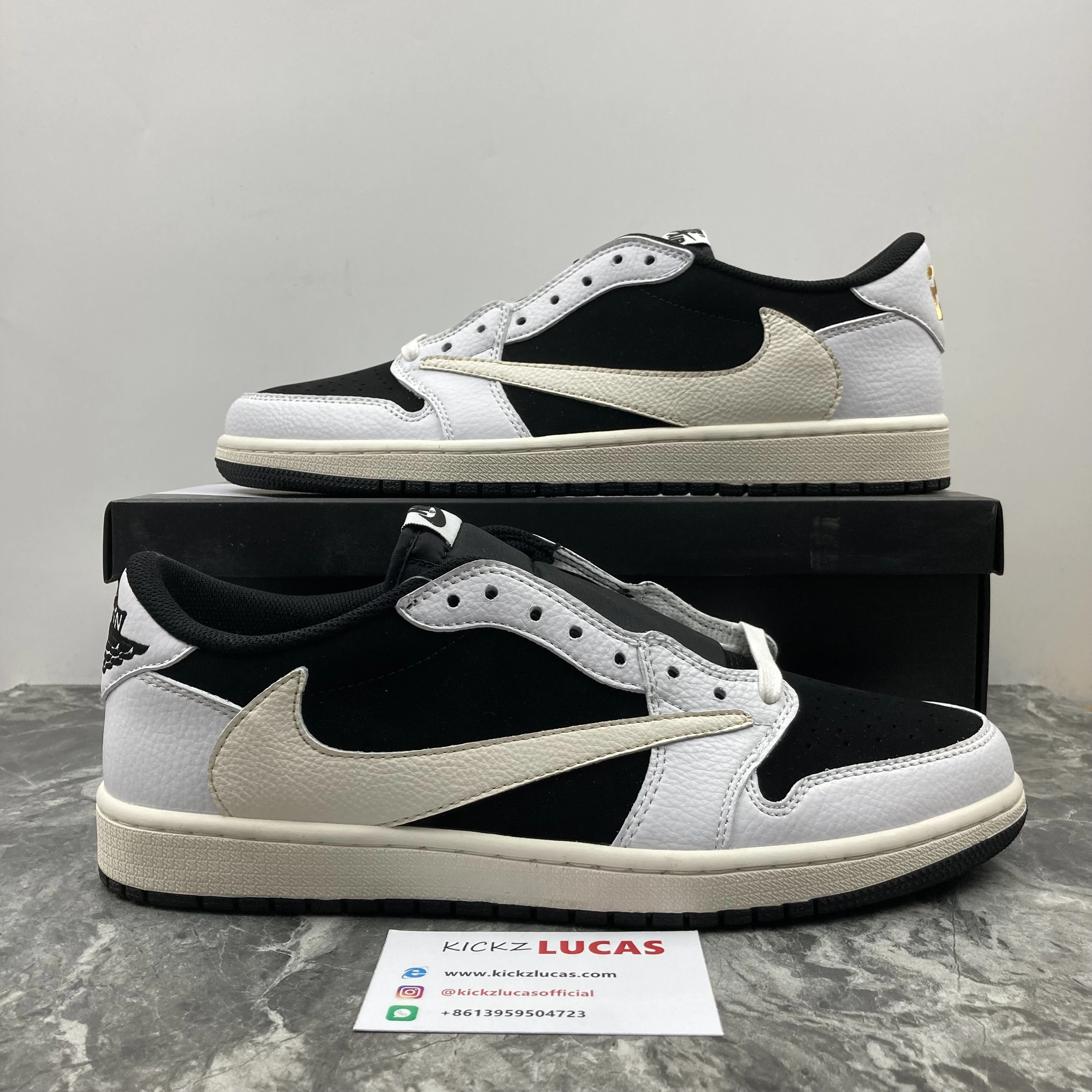 Air Jordan 1 Low OG Travis Scott White Black Timeless 1603