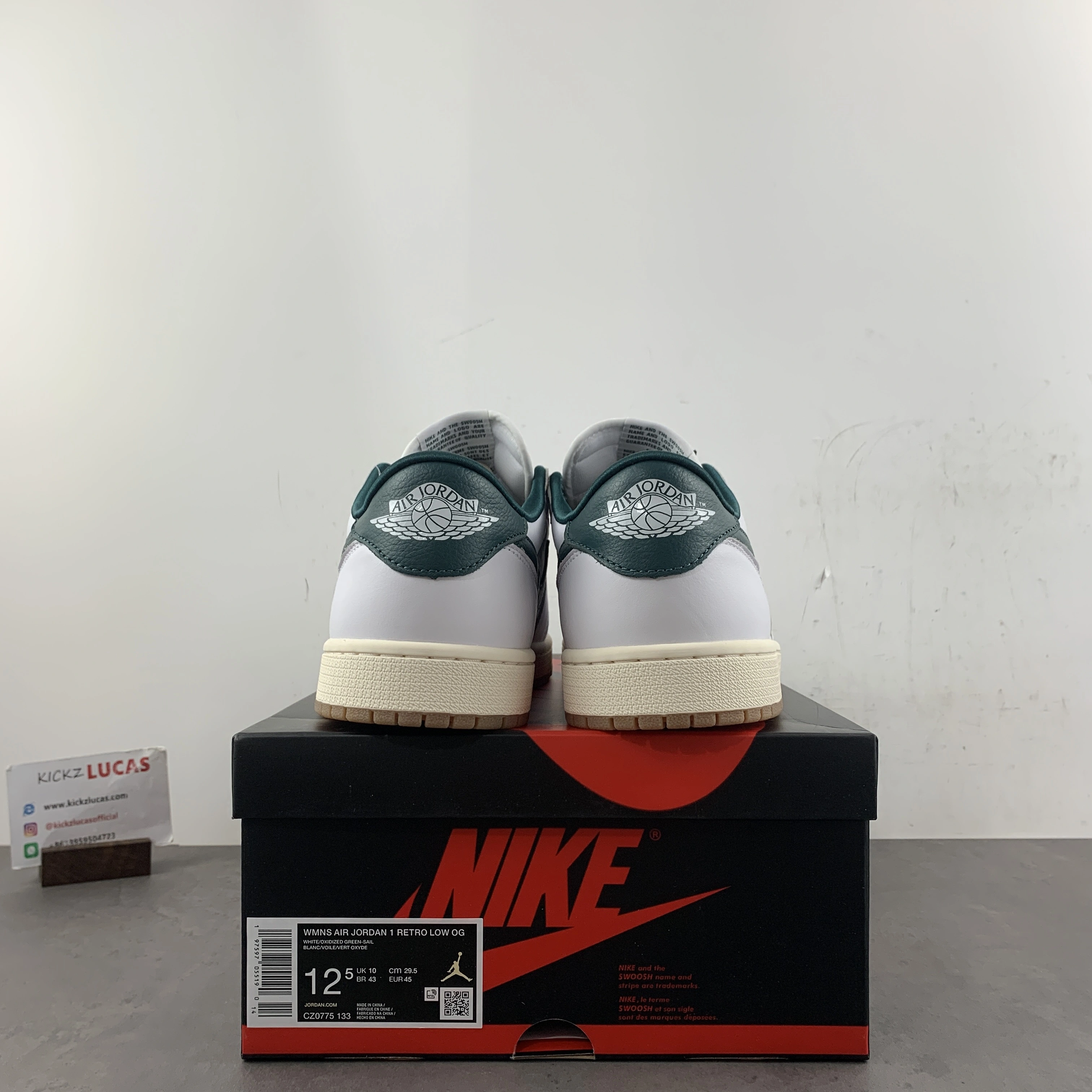 Breathable Air Jordan 1 Low Oxidized Green CZ0775- 1389