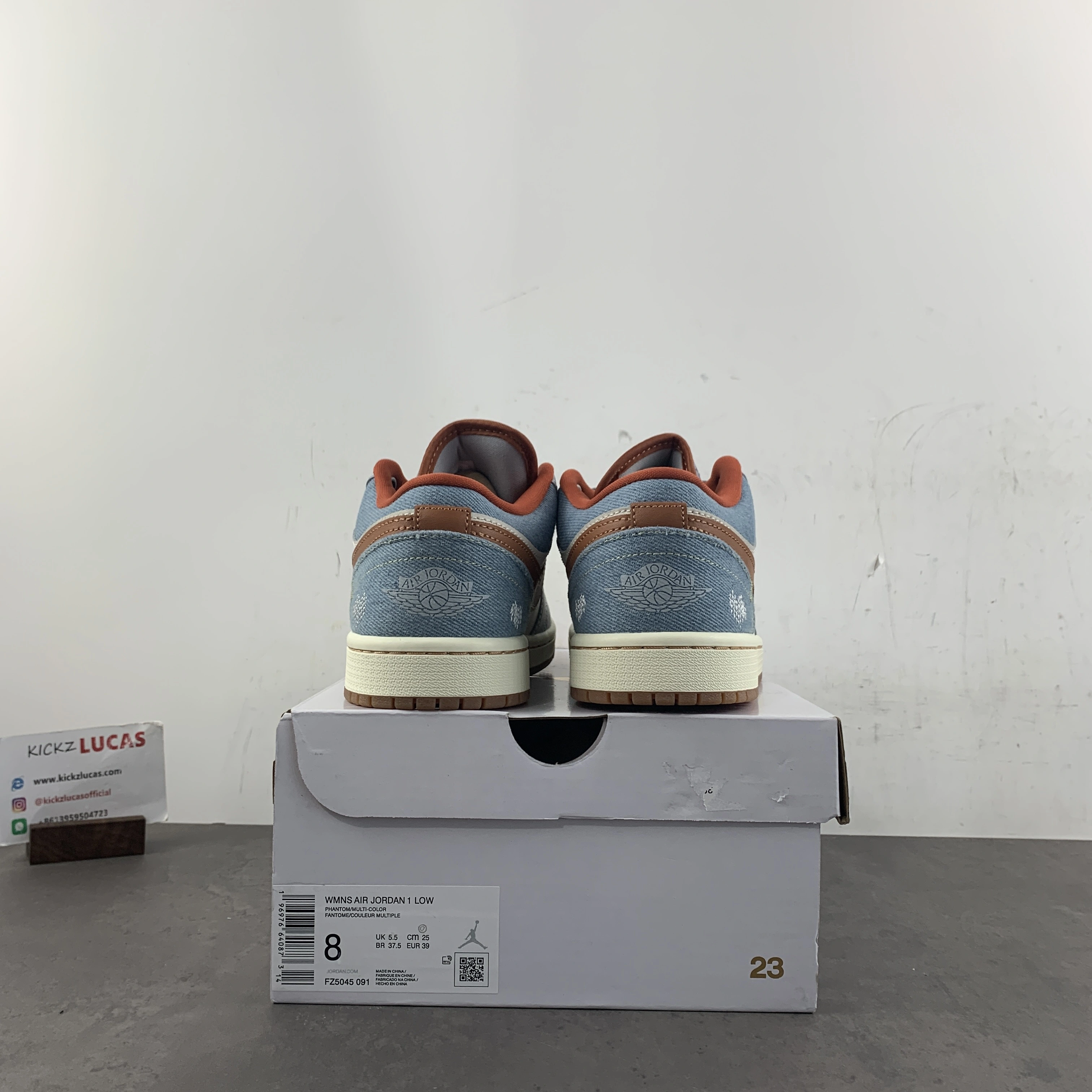Air Jordan 1 Low Phantom Denim FZ5045- WaterResistant 1410