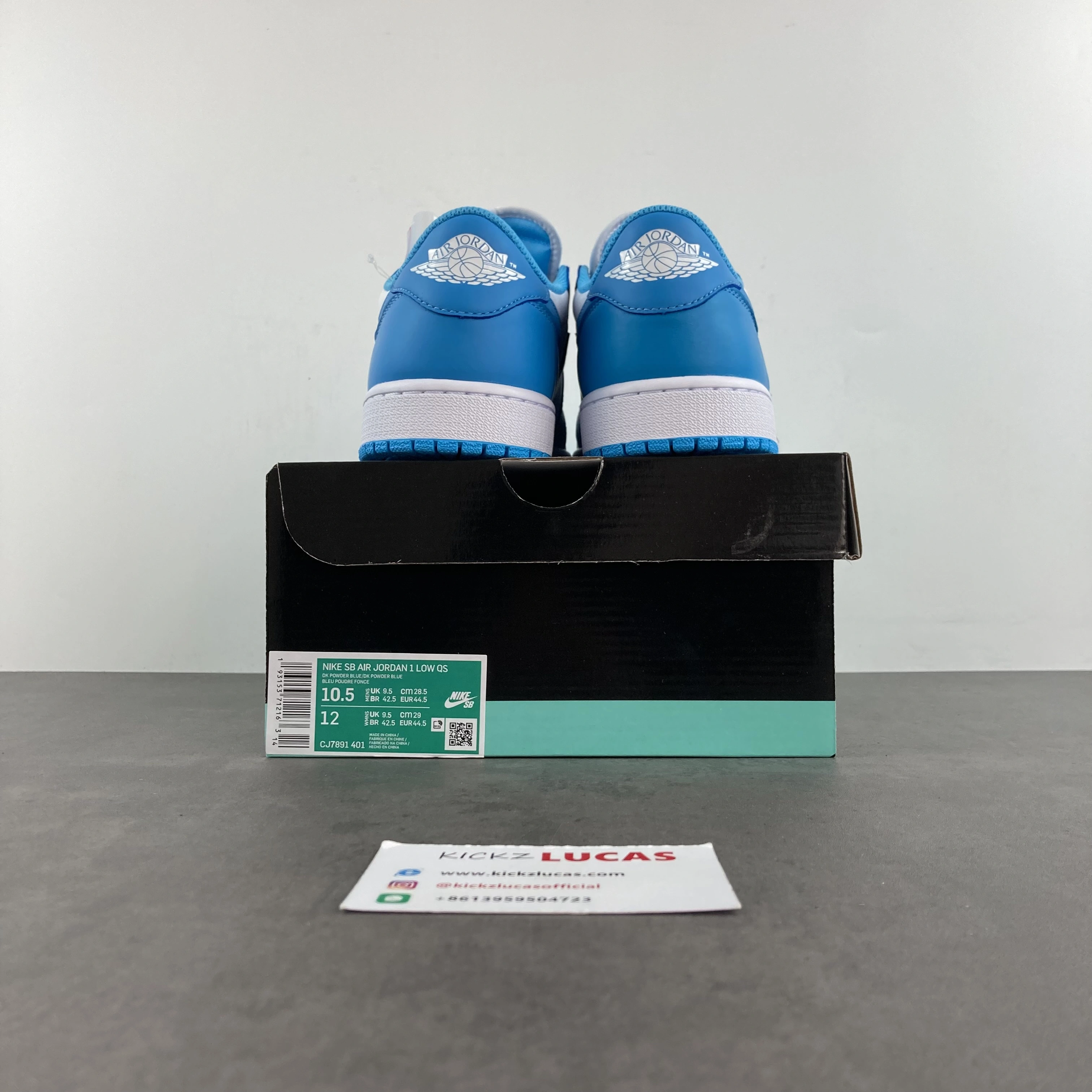 Air Jordan 1 Low SB UNC Style CJ7891- Stretchable 1653