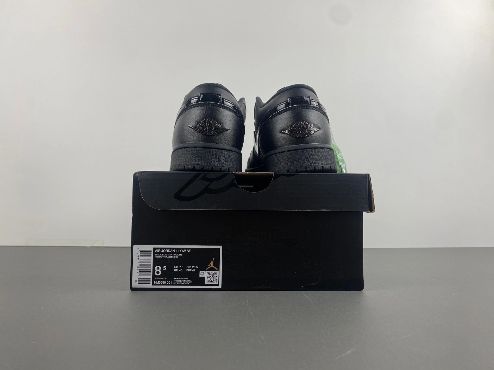 Air Jordan 1 Low SE Black Cat Mascot HM3690- Vibrant 1365