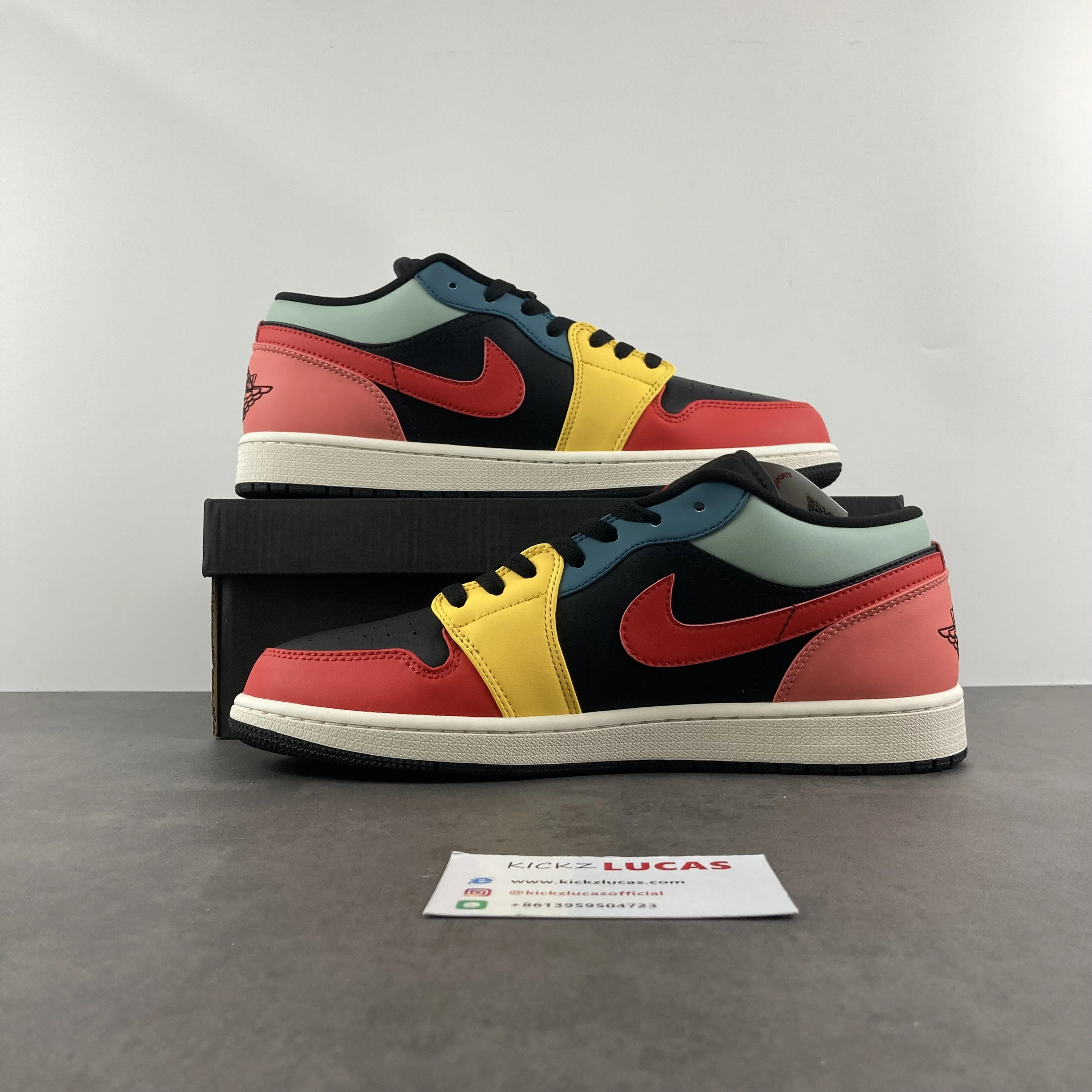 Air Jordan 1 Low SE Black Multi-Color DN3739- Supportive 1602