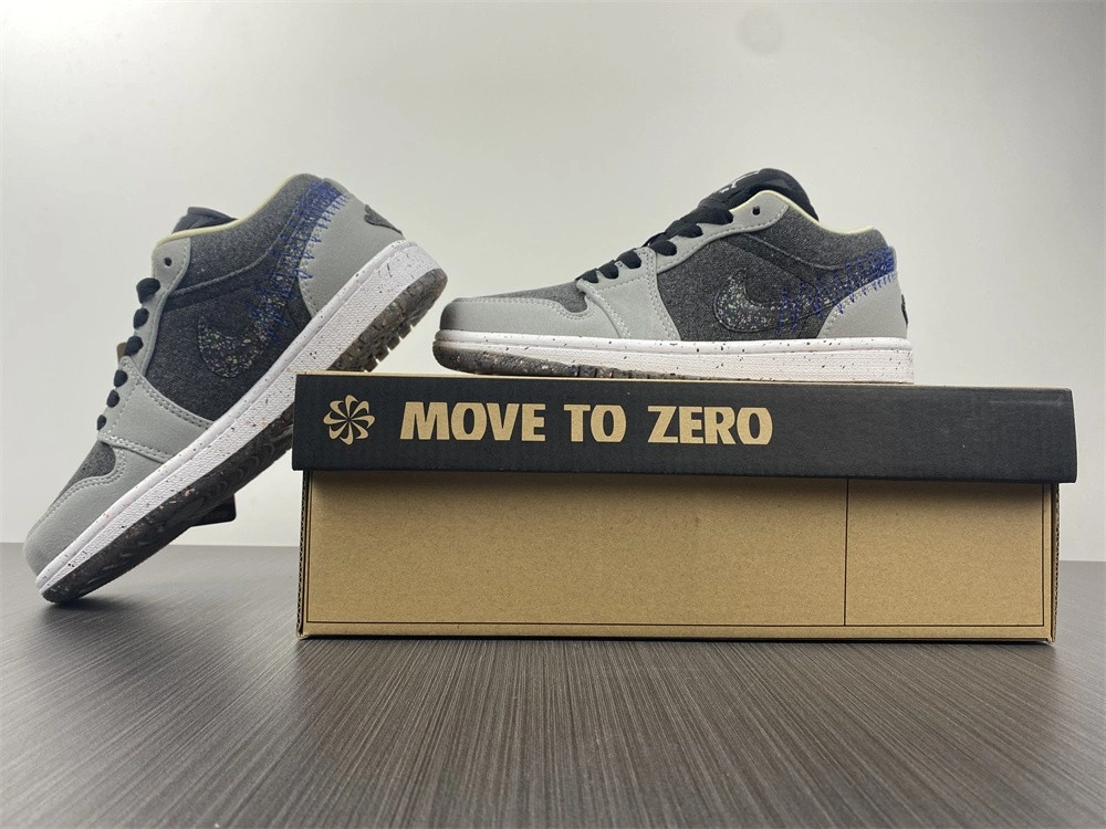 Chic Air Jordan 1 Low SE Crater Black Grey DM4657- 1700