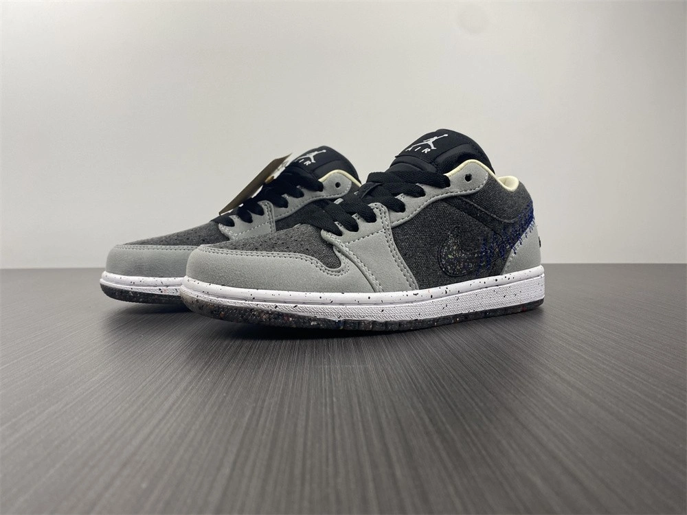Chic Air Jordan 1 Low SE Crater Black Grey DM4657- 1700