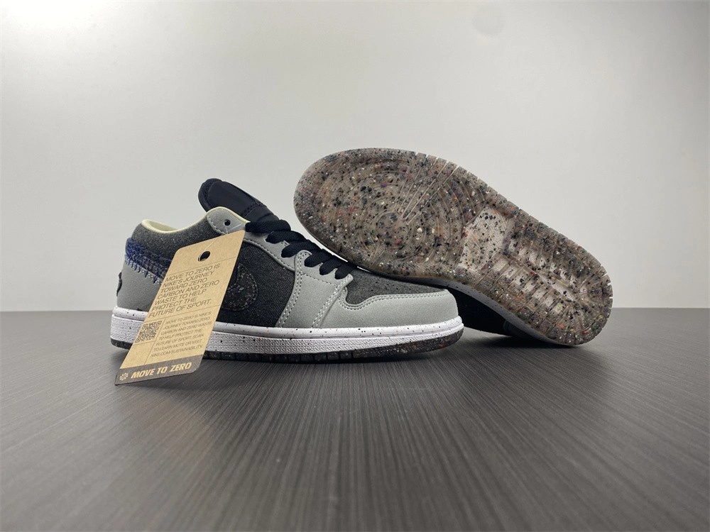 Chic Air Jordan 1 Low SE Crater Black Grey DM4657- 1700