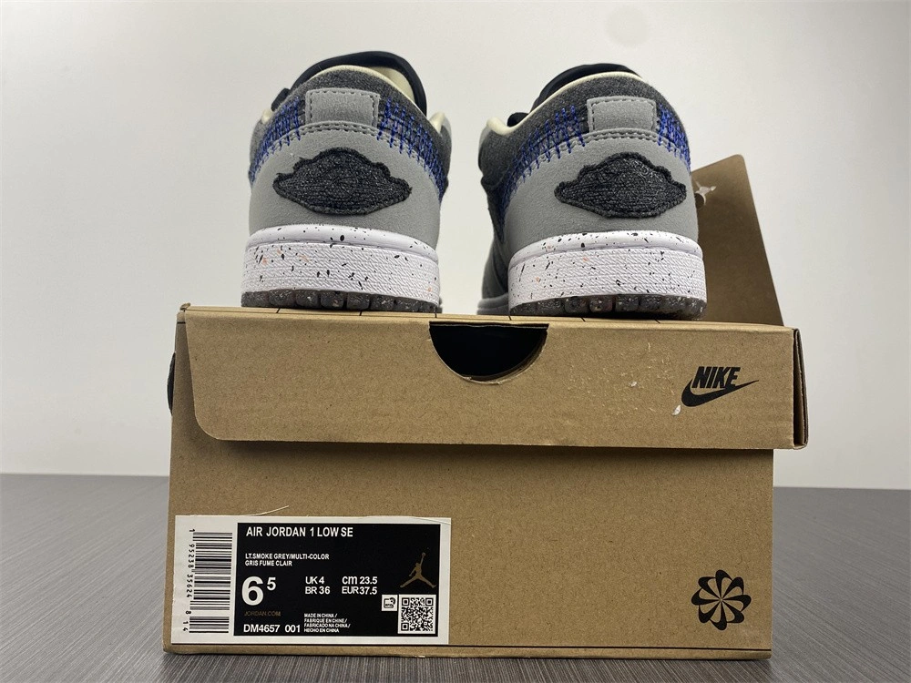 Chic Air Jordan 1 Low SE Crater Black Grey DM4657- 1700