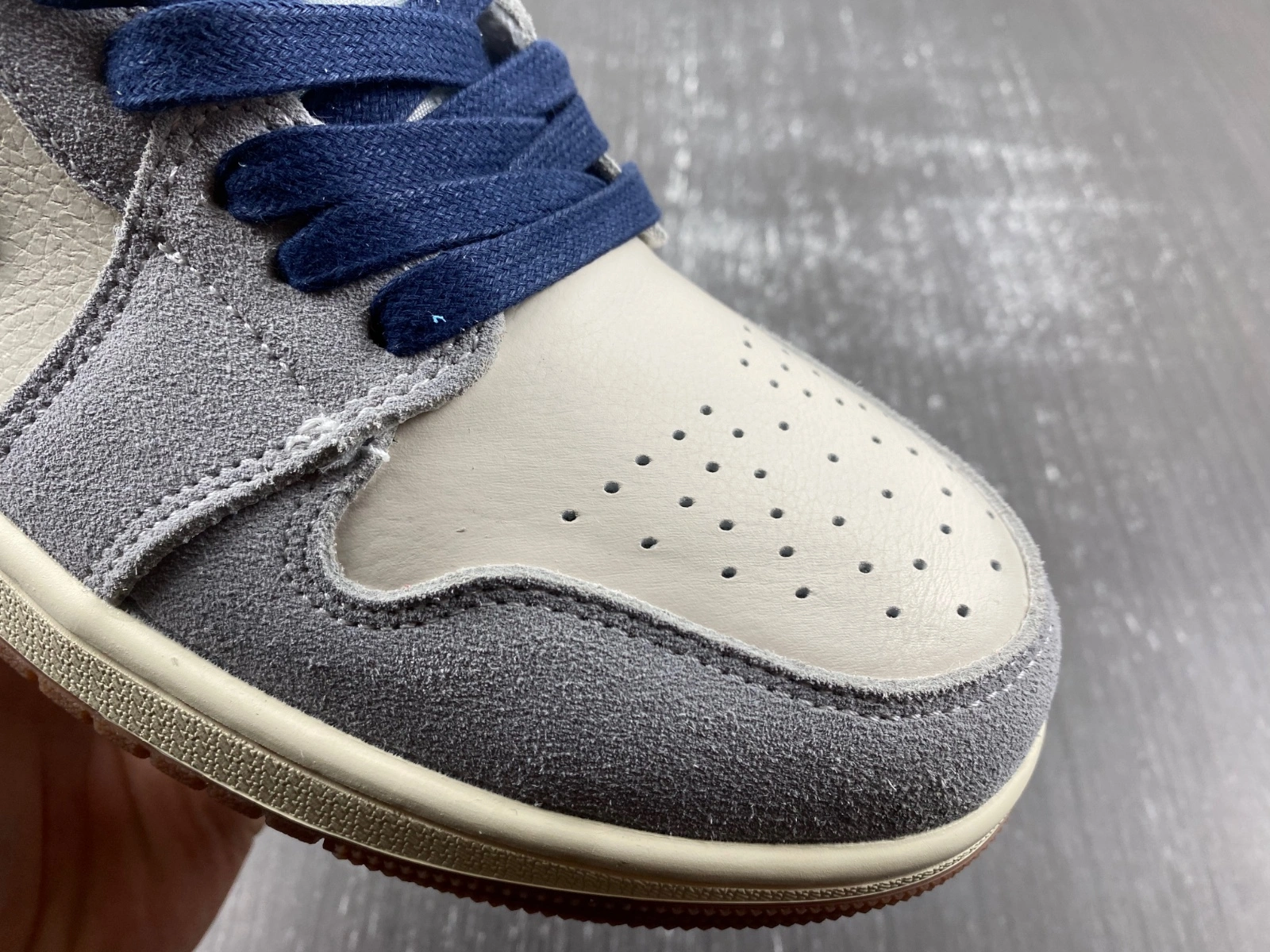 Air Jordan 1 Low SE Phantom Repaired Denim Swoosh FZ5042- Trendy 1413