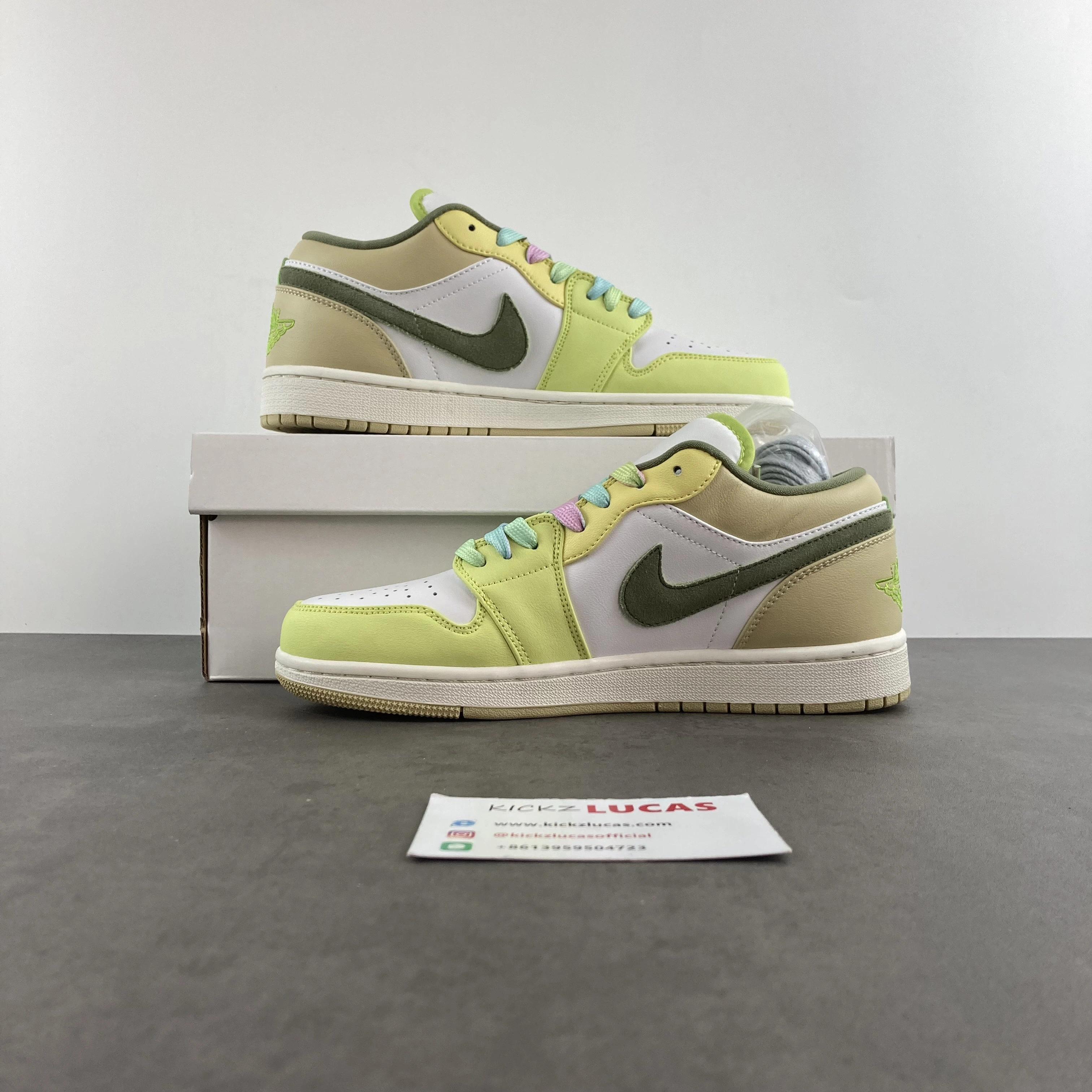 SmartChoice Air Jordan 1 Low Sail White Oil Green FD9906- 1587