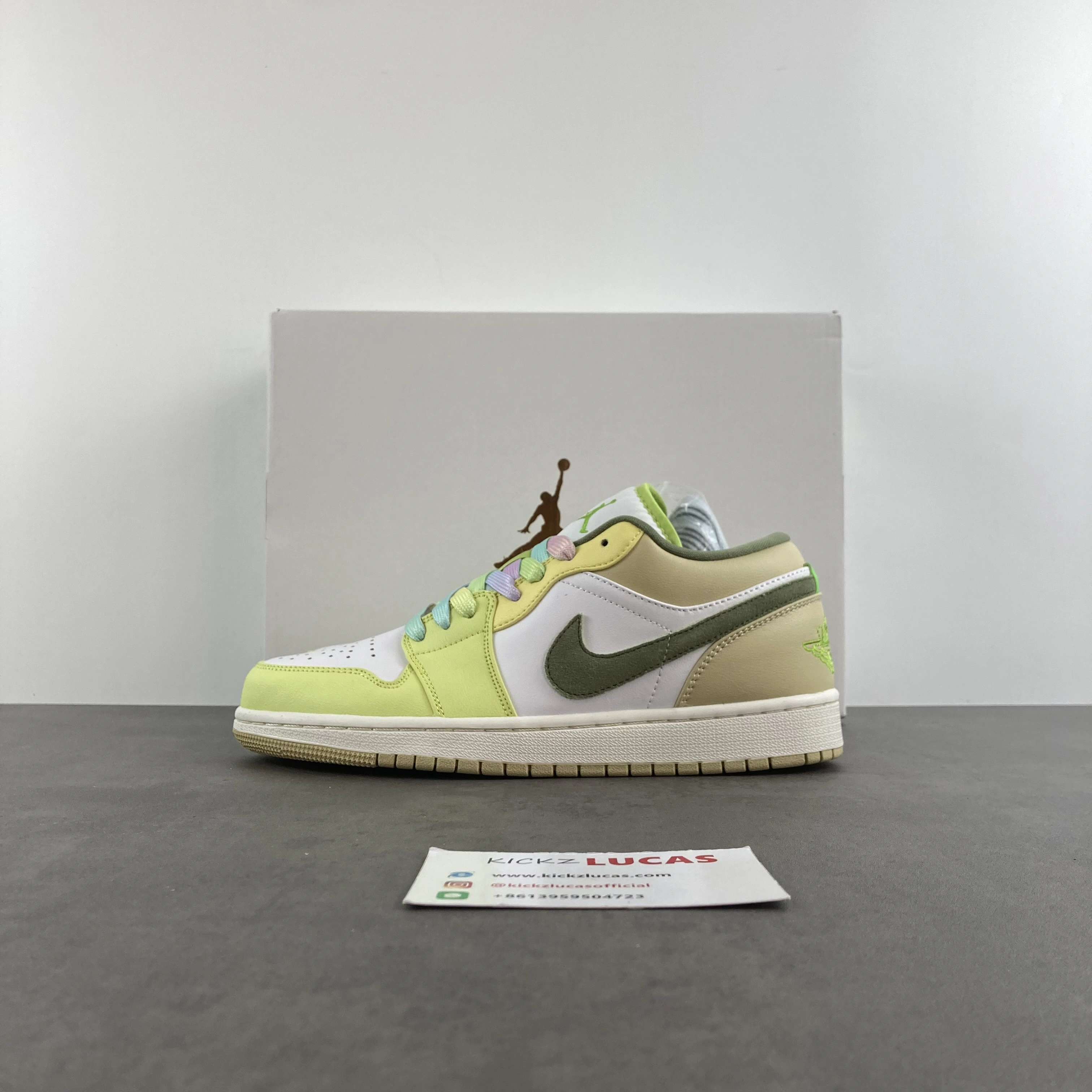 SmartChoice Air Jordan 1 Low Sail White Oil Green FD9906- 1587