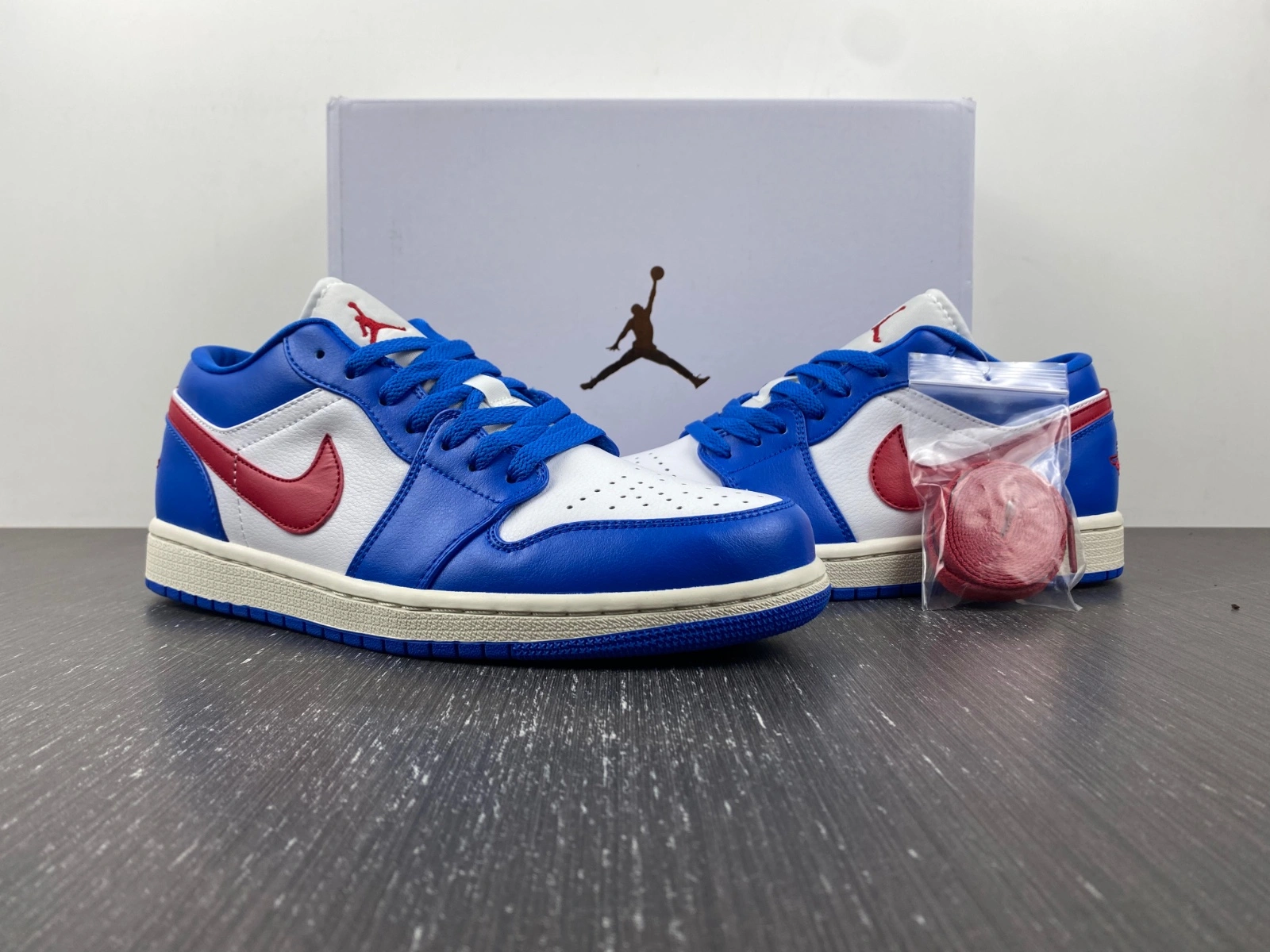Air Jordan 1 Low Sport Blue Gym Red DC0774- Unisex 1565