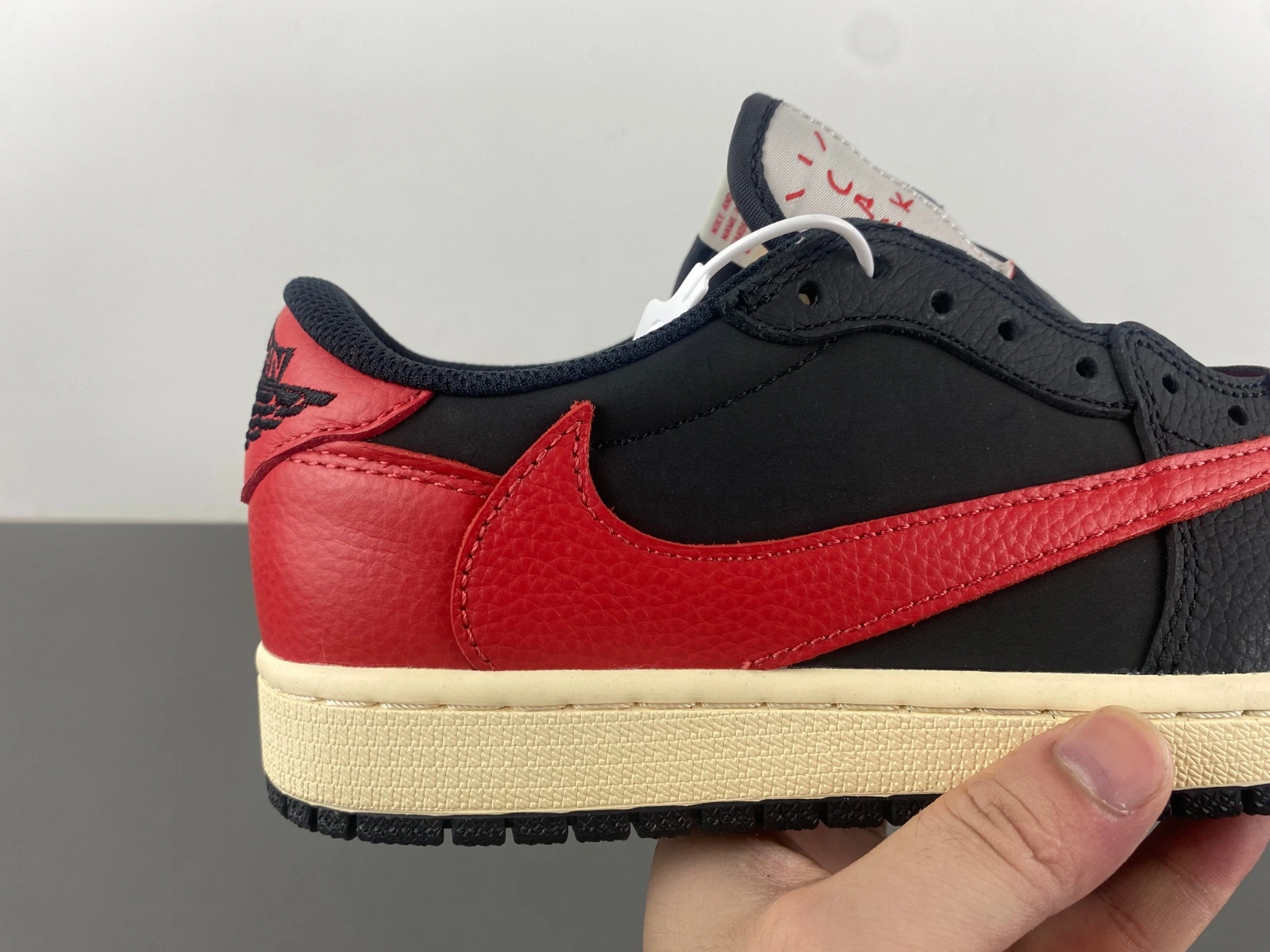 Lightweight Air Jordan 1 Low Travis Scott Black Red DM7866- 1358