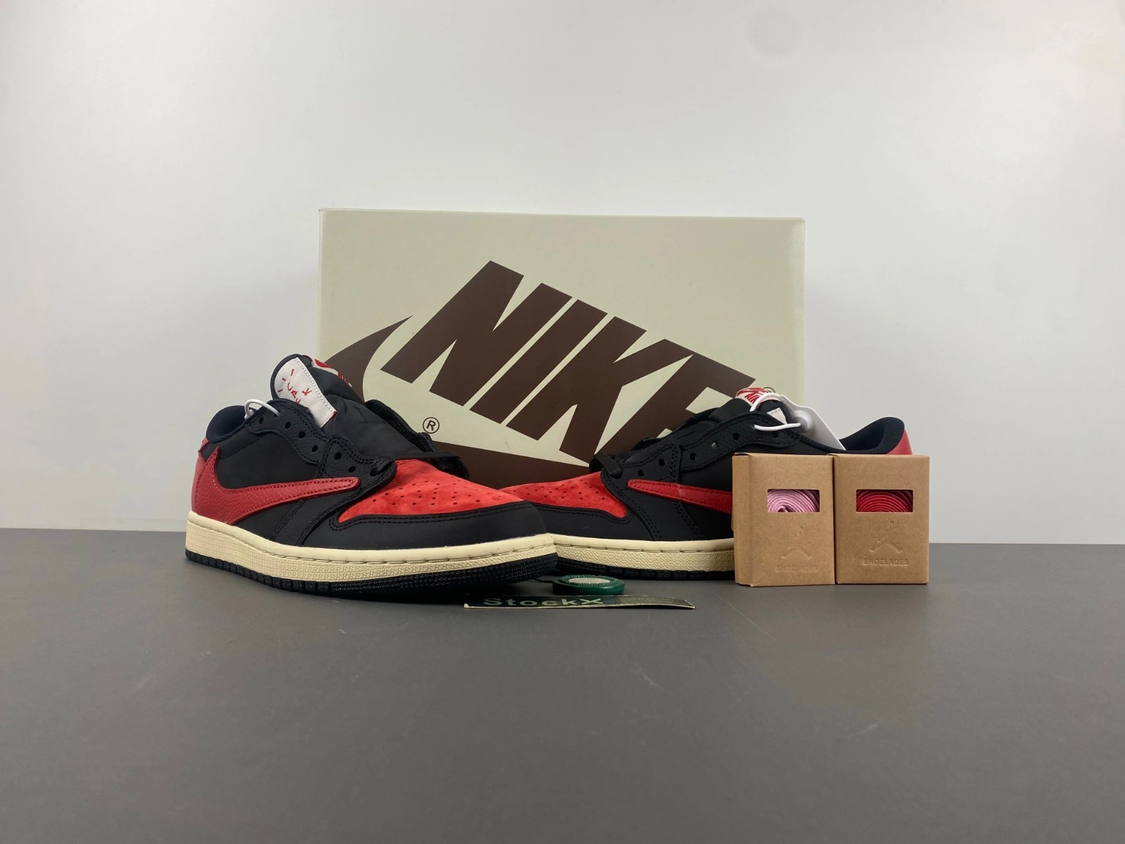 Lightweight Air Jordan 1 Low Travis Scott Black Red DM7866- 1358
