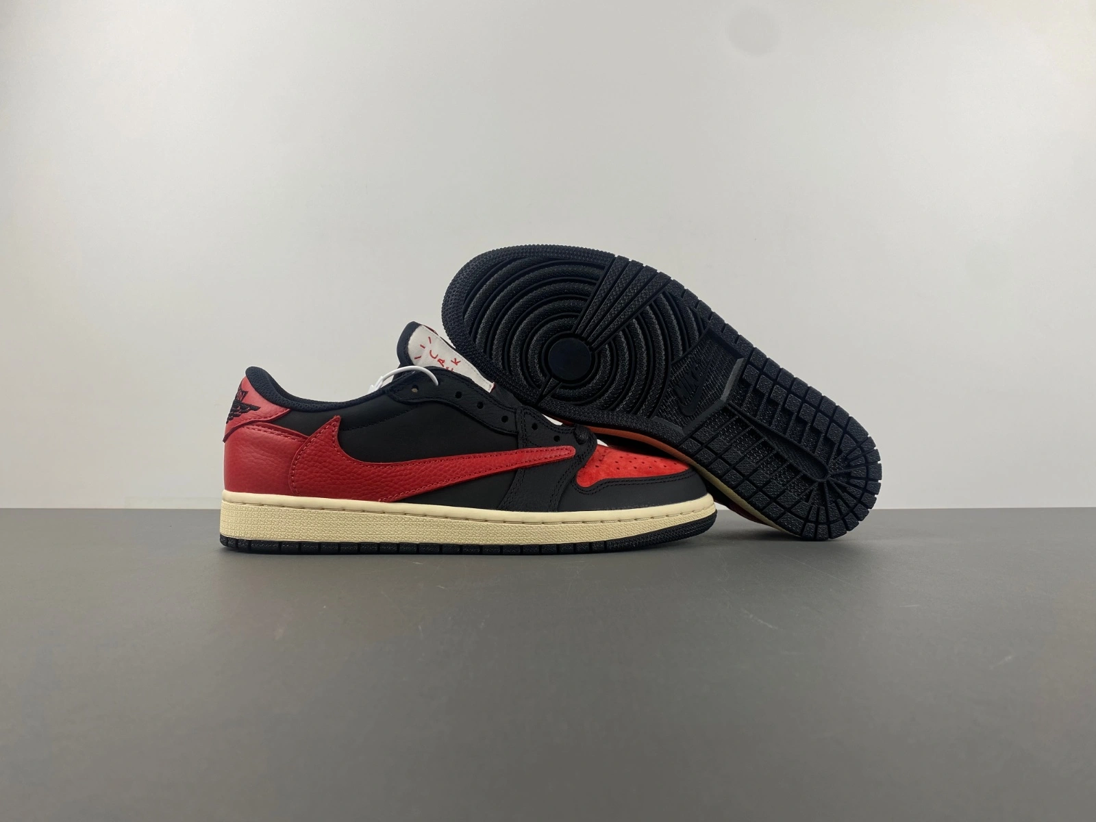 Lightweight Air Jordan 1 Low Travis Scott Black Red DM7866- 1358