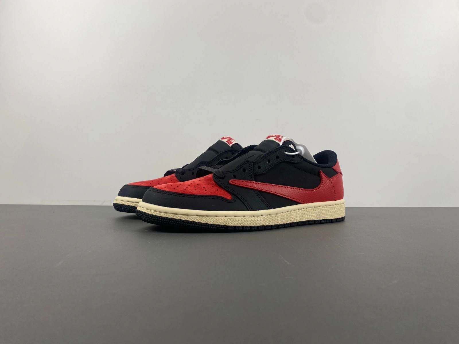Lightweight Air Jordan 1 Low Travis Scott Black Red DM7866- 1358
