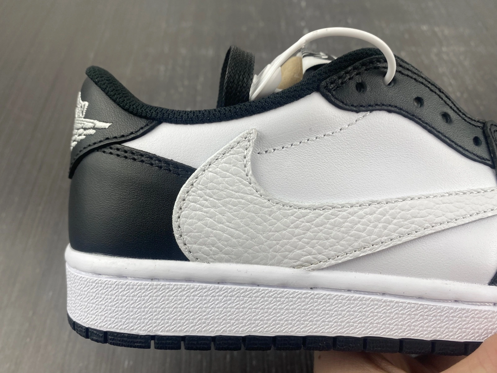 Durable Air Jordan 1 Low Travis Scott Black White 1588