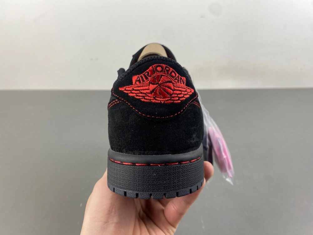 ZeroBulk Air Jordan 1 Low Travis Scott Black red line DM7866- 1326
