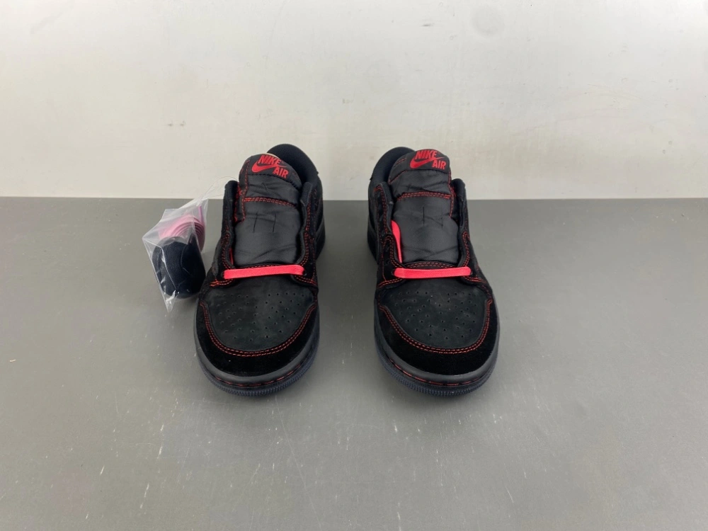 ZeroBulk Air Jordan 1 Low Travis Scott Black red line DM7866- 1326