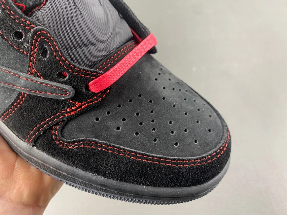 ZeroBulk Air Jordan 1 Low Travis Scott Black red line DM7866- 1326