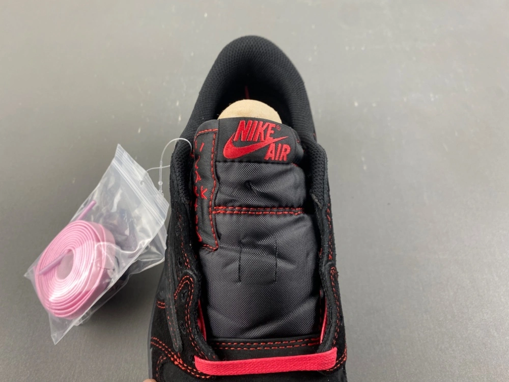 ZeroBulk Air Jordan 1 Low Travis Scott Black red line DM7866- 1326
