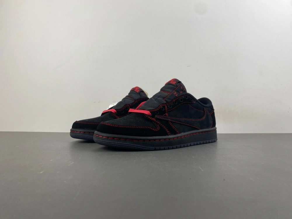 ZeroBulk Air Jordan 1 Low Travis Scott Black red line DM7866- 1326