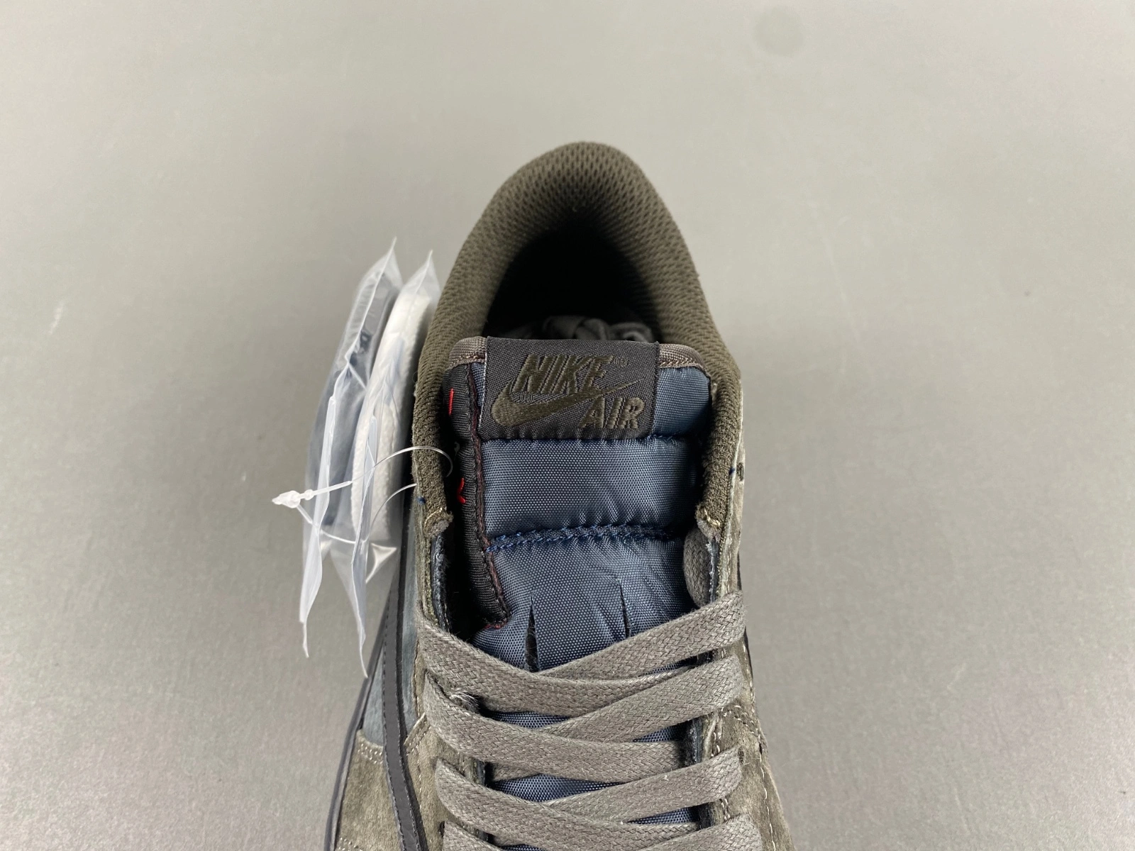 Compact Air Jordan 1 Low Travis Scott Brown Grey CQ4277- 1352