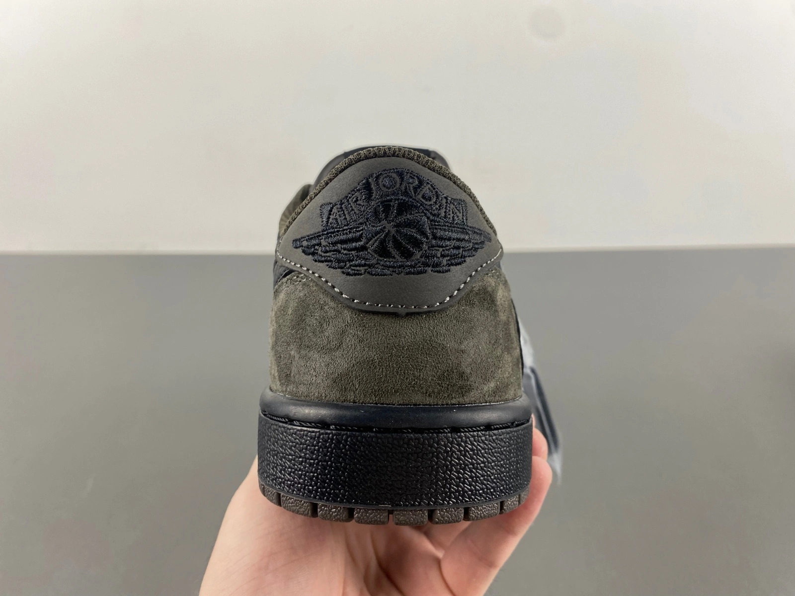 Compact Air Jordan 1 Low Travis Scott Brown Grey CQ4277- 1352