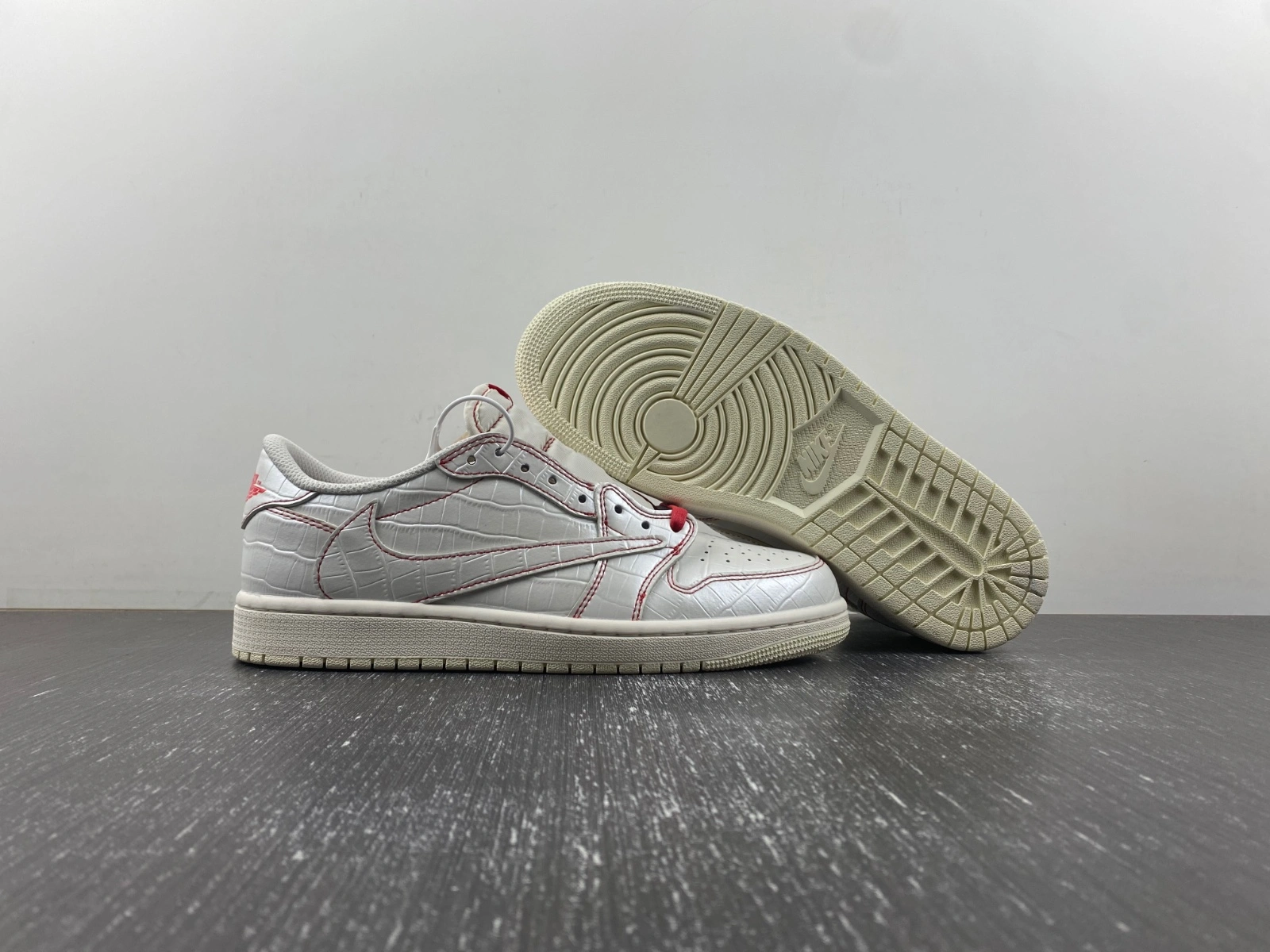 Popular Air Jordan 1 Low Travis Scott Crocodile print DM7866- 1415