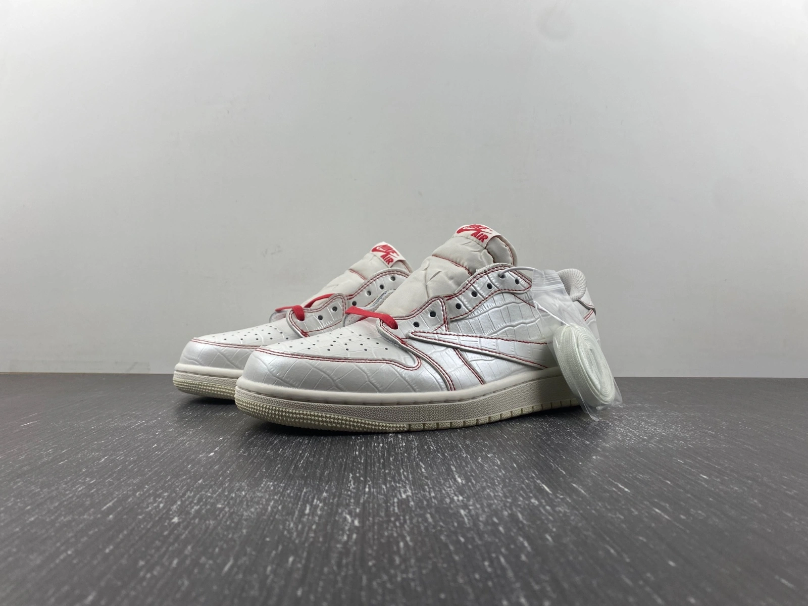 Popular Air Jordan 1 Low Travis Scott Crocodile print DM7866- 1415