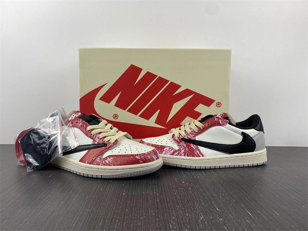 Comfortable Air Jordan 1 Low Travis Scott Customized DM7866- 1638