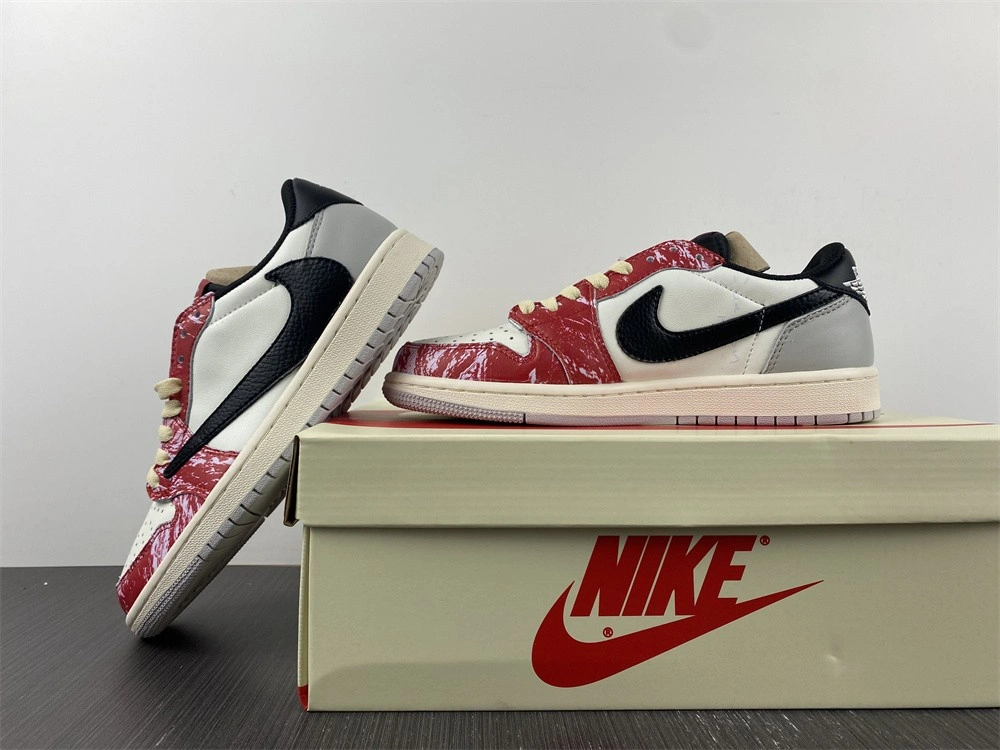 Comfortable Air Jordan 1 Low Travis Scott Customized DM7866- 1638