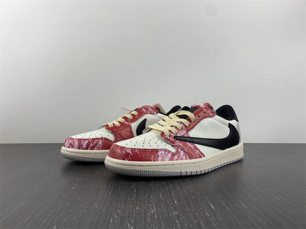 Comfortable Air Jordan 1 Low Travis Scott Customized DM7866- 1638